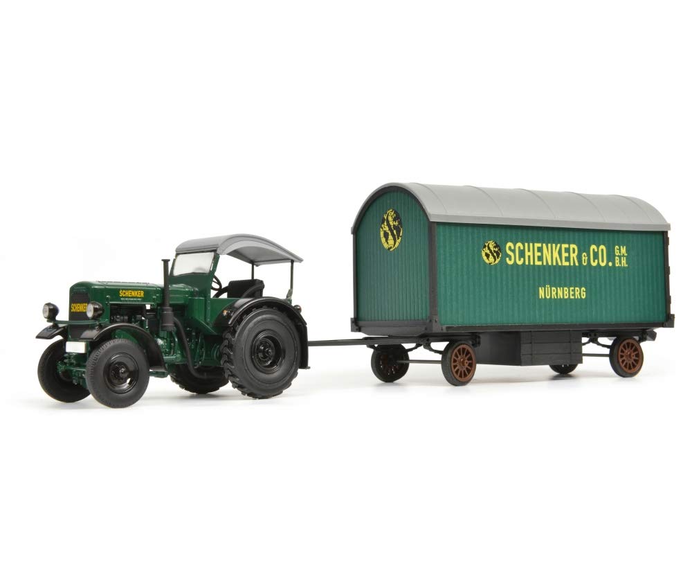 schuco-edition-deutz-f3-schenker-traktor-mit-anh-nger-1-32-gr-n image 5