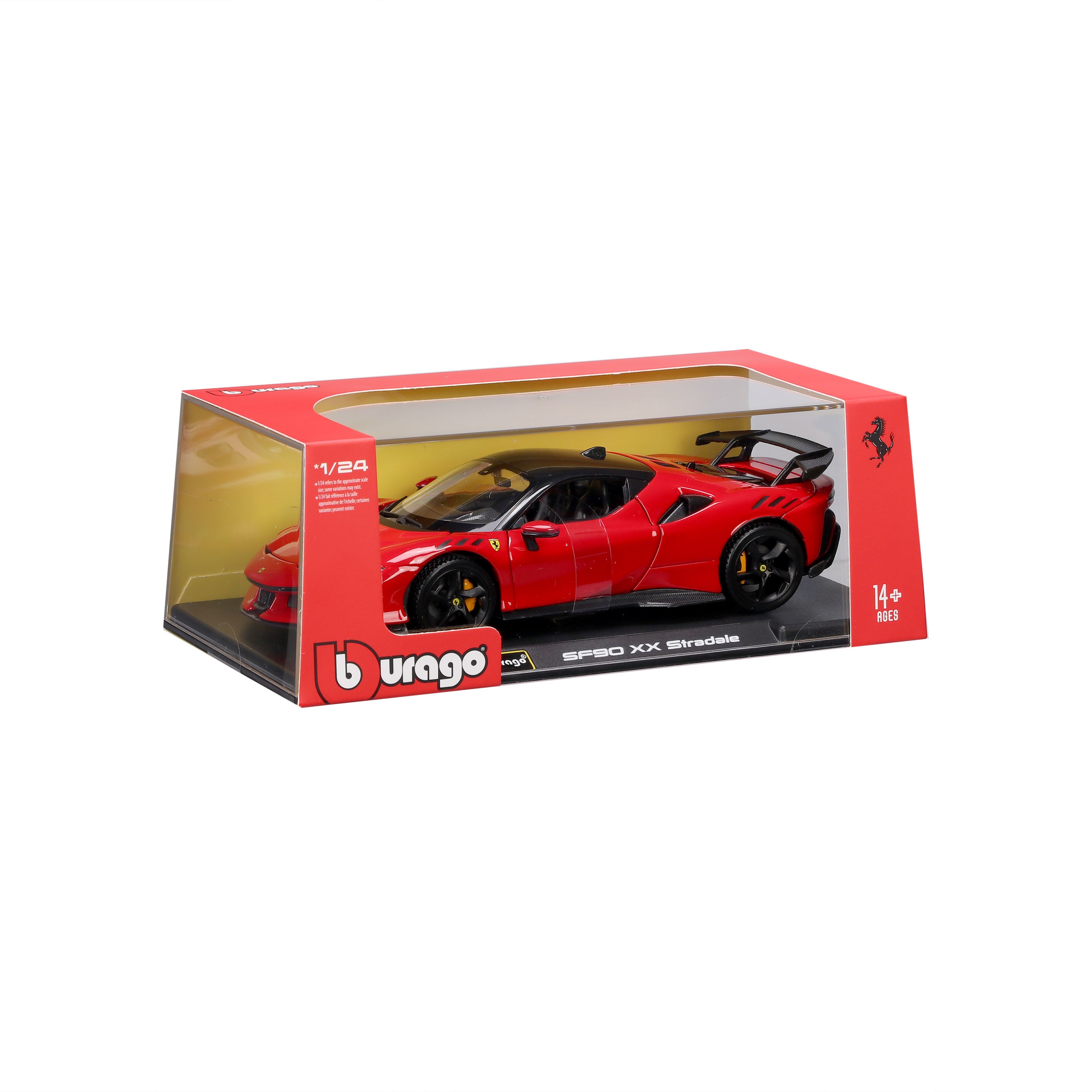bburago-street-cars-ferrari-sf90-xx-1-24-modellauto-rot-vitrine image 2