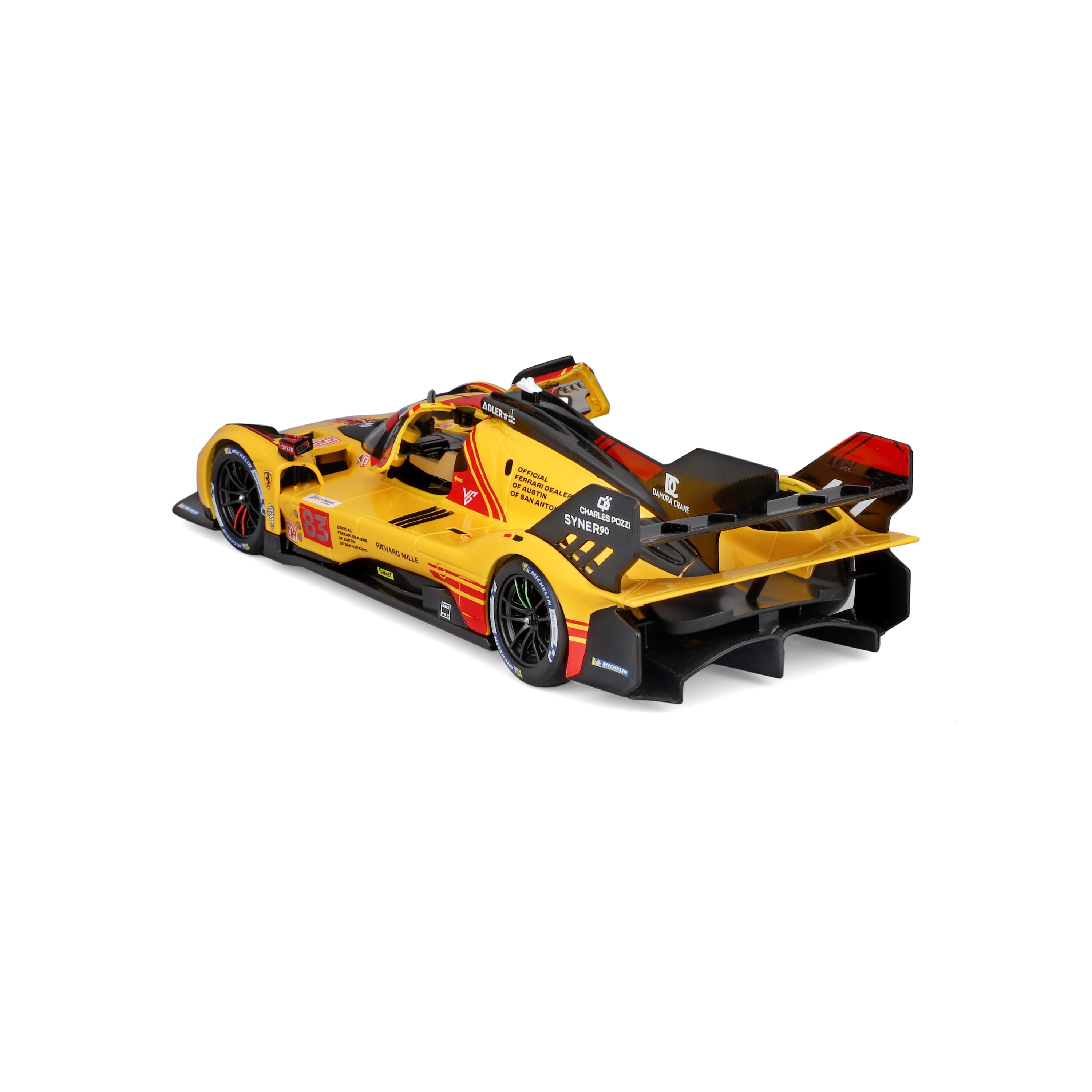 bburago-racing-ferrari-499p-83-modellauto-1-24-gelb image 5