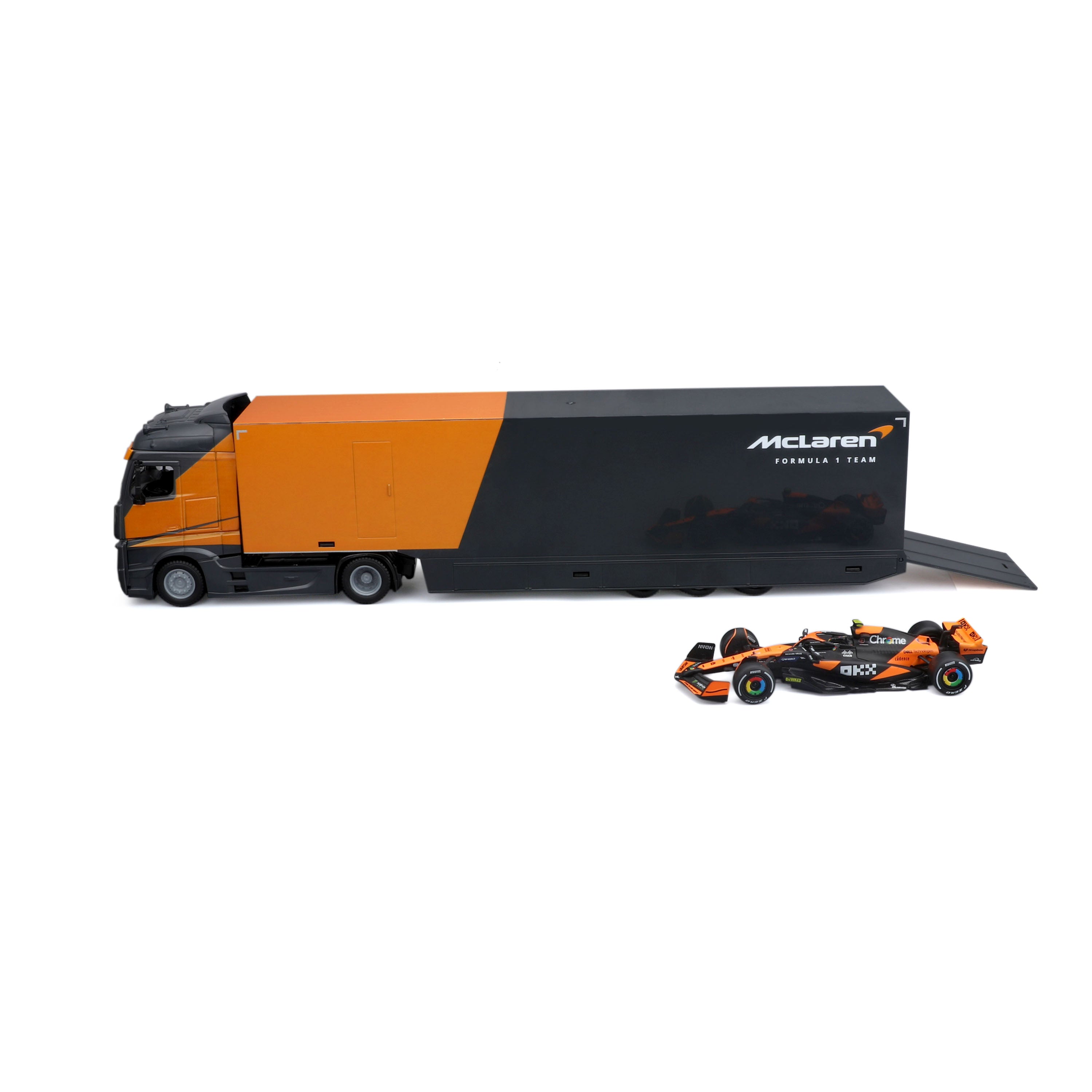 bburago-f1-mercedes-truck-mclaren-mcl38-set-1-43-norris image 5