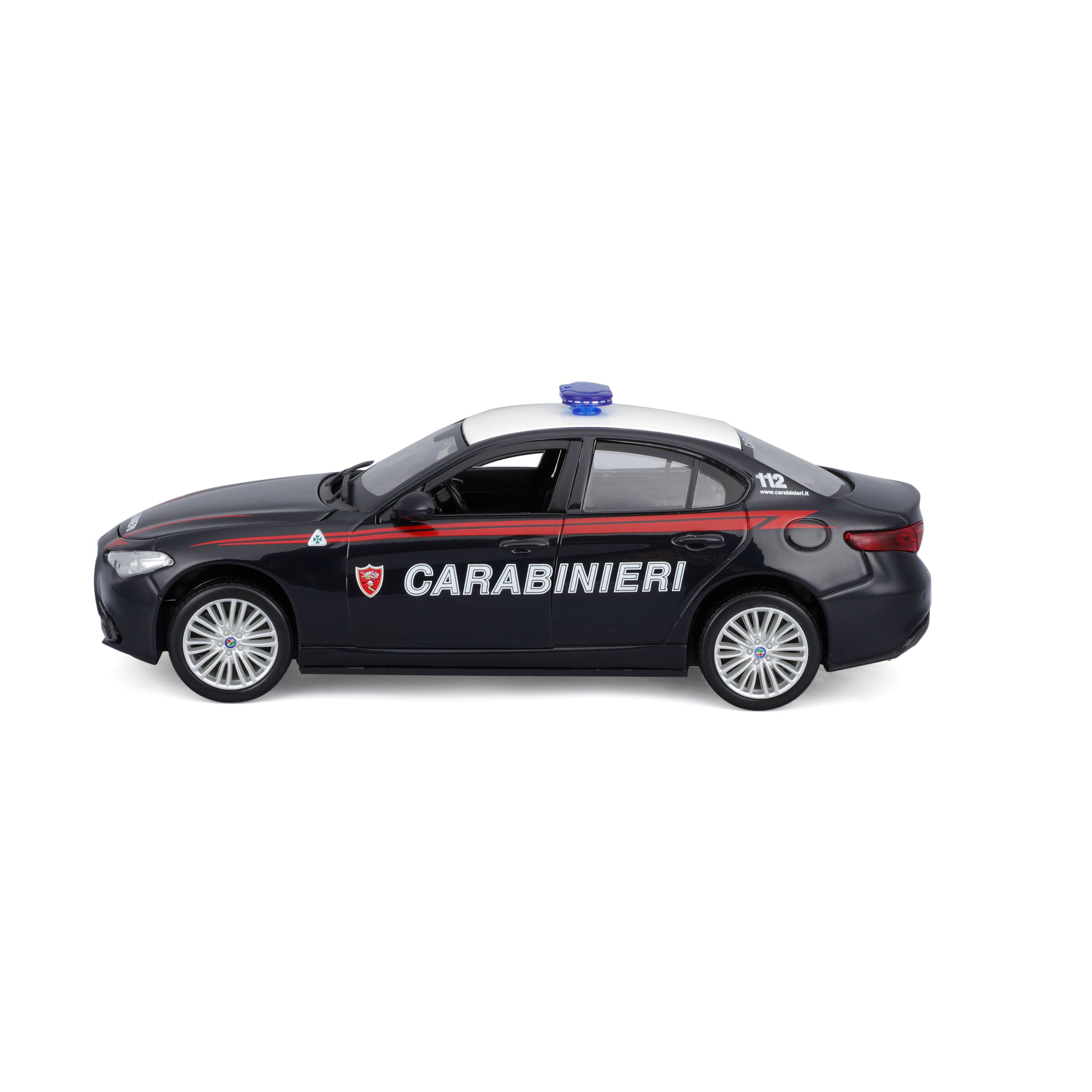 bburago-model-kit-alfa-romeo-giulia-carabinieri-1-24-modellbausatz-polizei image 3