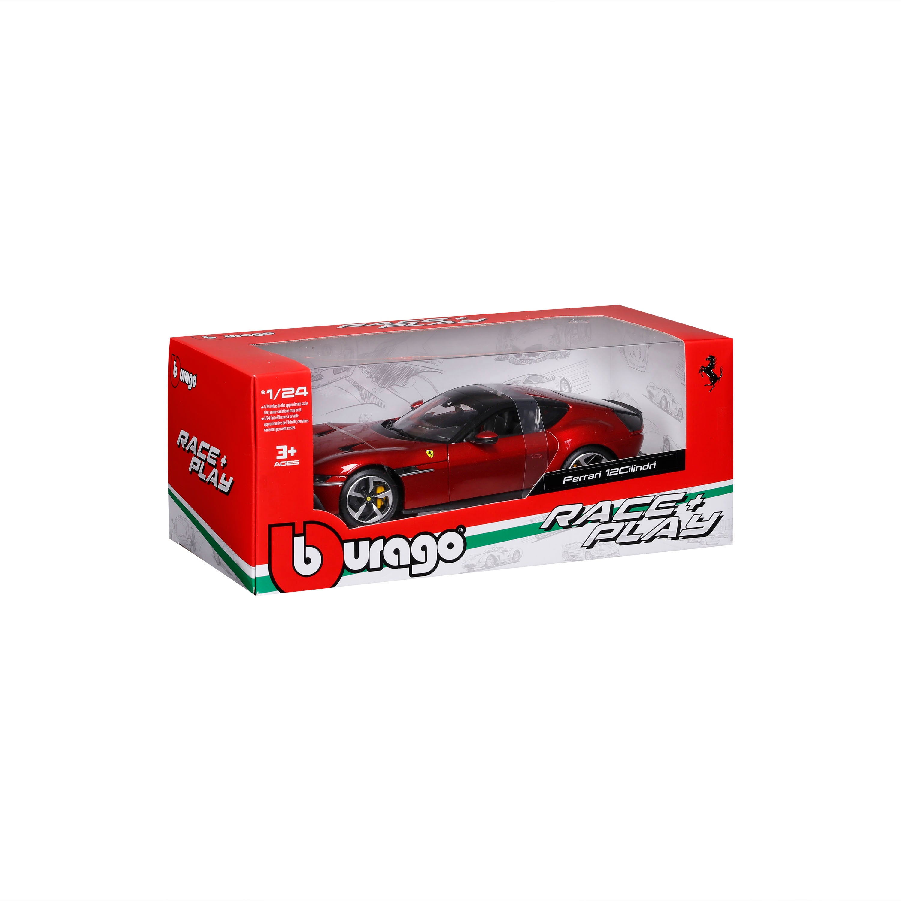 bburago-ferrari-12-cilindri-modellauto-1-24-rot-ffenbar image 2