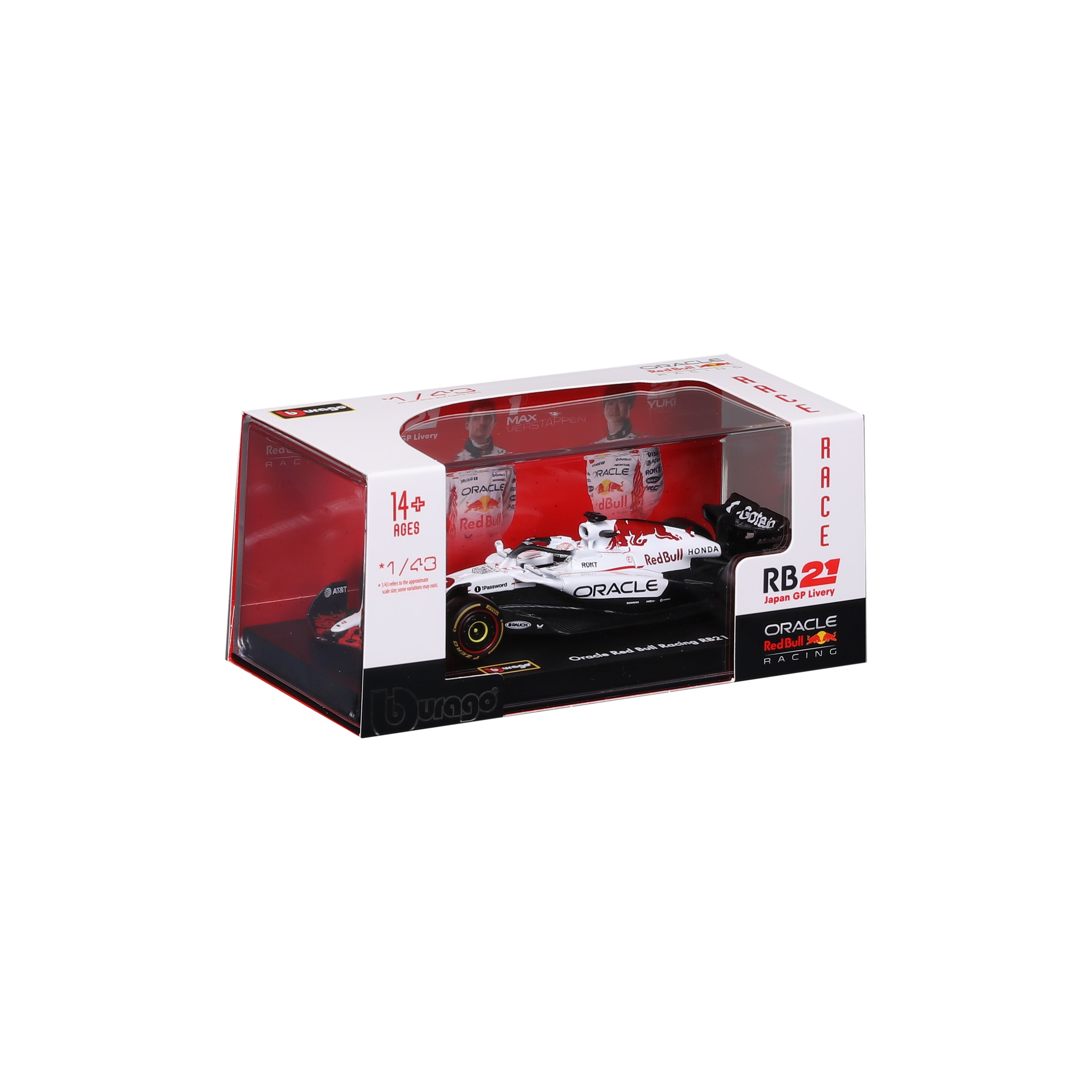 bburago-formula-1-red-bull-rb21-modellauto-1-43-verstappen image 2