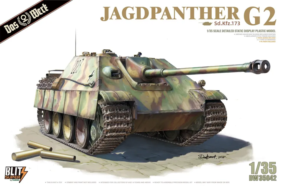 das-werk-dw35042-jagdpanther-g2-modellbausatz-1-35-metallrohr image 1