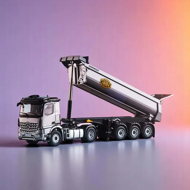 nzg-mercedes-benz-arocs-meiller-kipper-modell-1-50-grau image 1