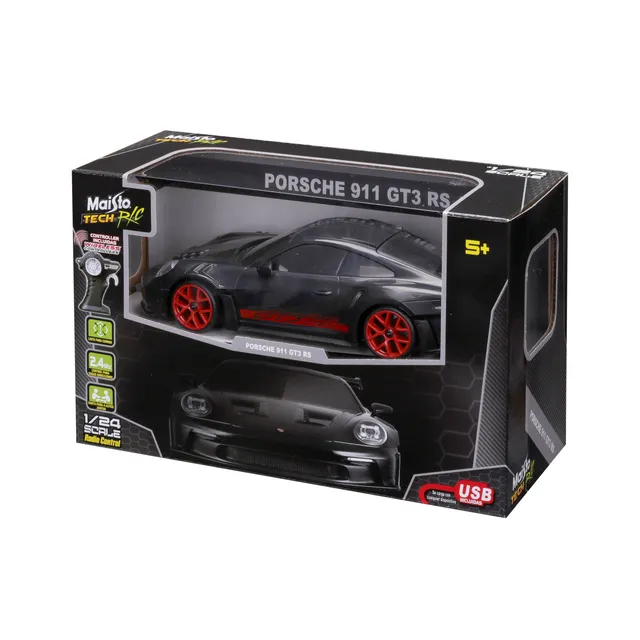 bburago-porsche-911-gt3-rs-rc-auto-1-24-schwarz image 1