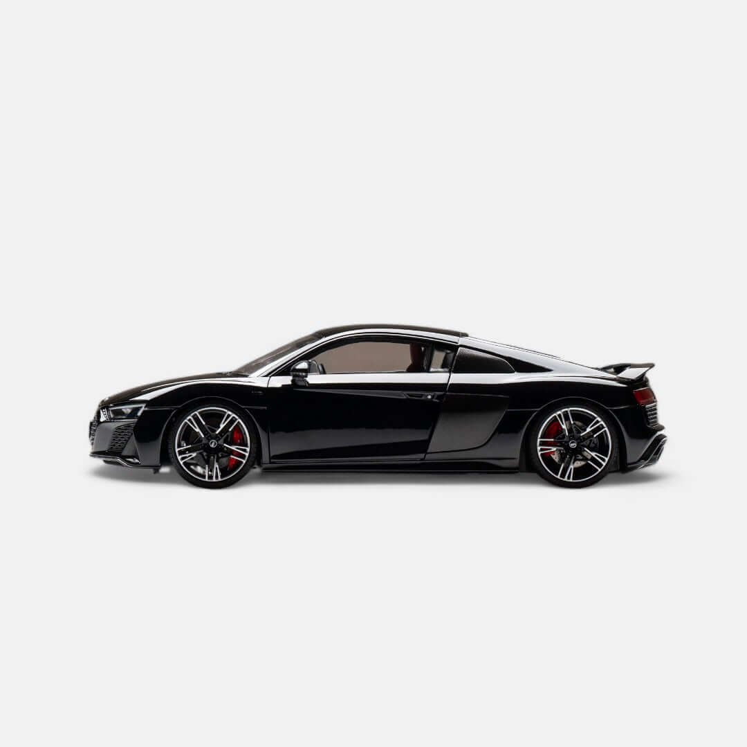 nzg-audi-r8-coup-modellauto-1-18-blau-metallic-sportwagen image 3