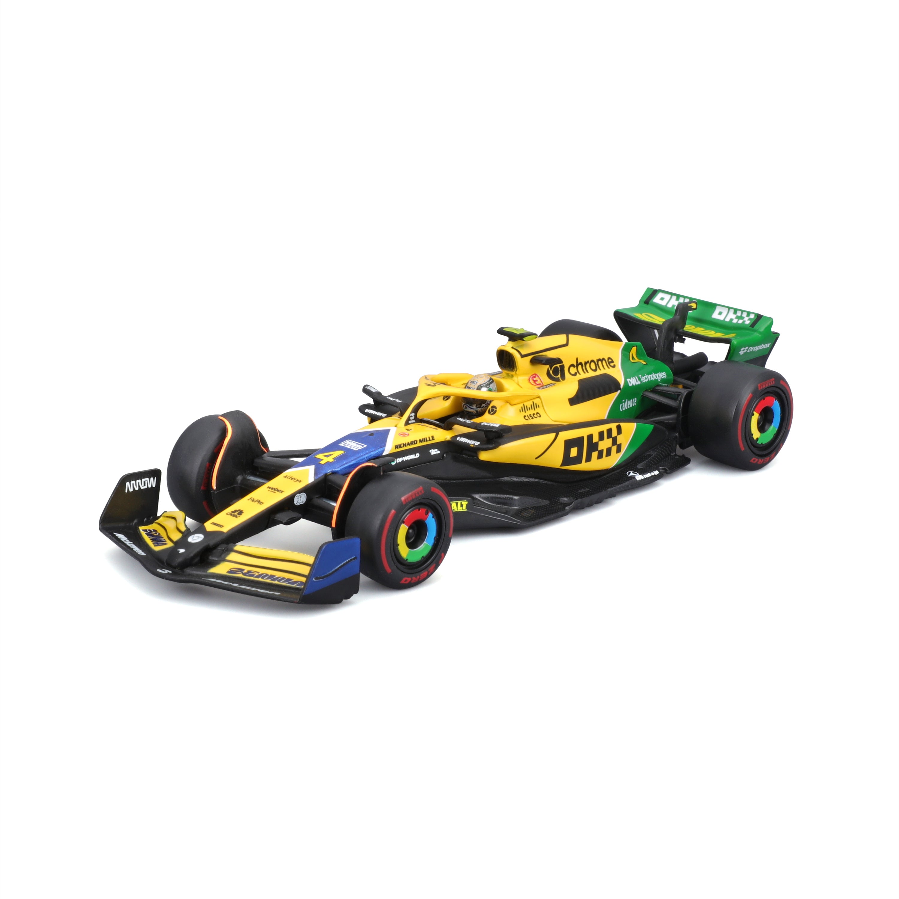 bburago-formula-1-mclaren-mcl38-norris-modellauto-1-43-monaco-senna image 1
