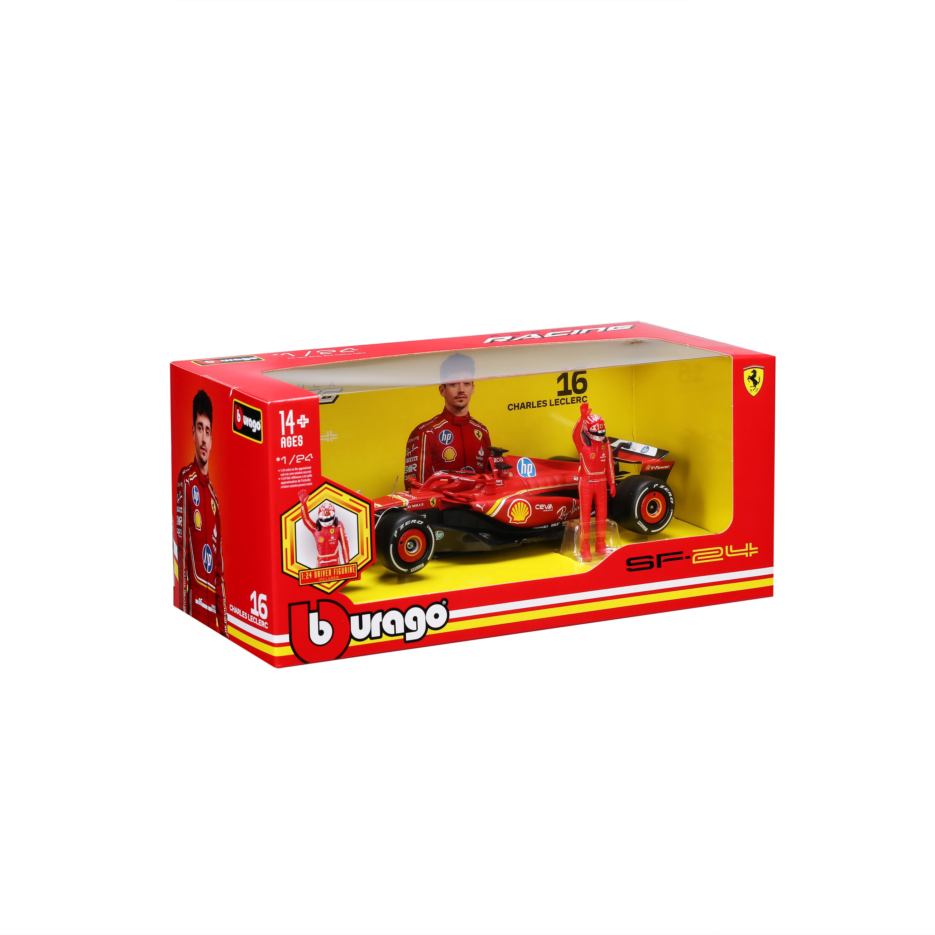 bburago-formula-1-ferrari-sf-24-16-modellauto-1-24-leclerc image 2