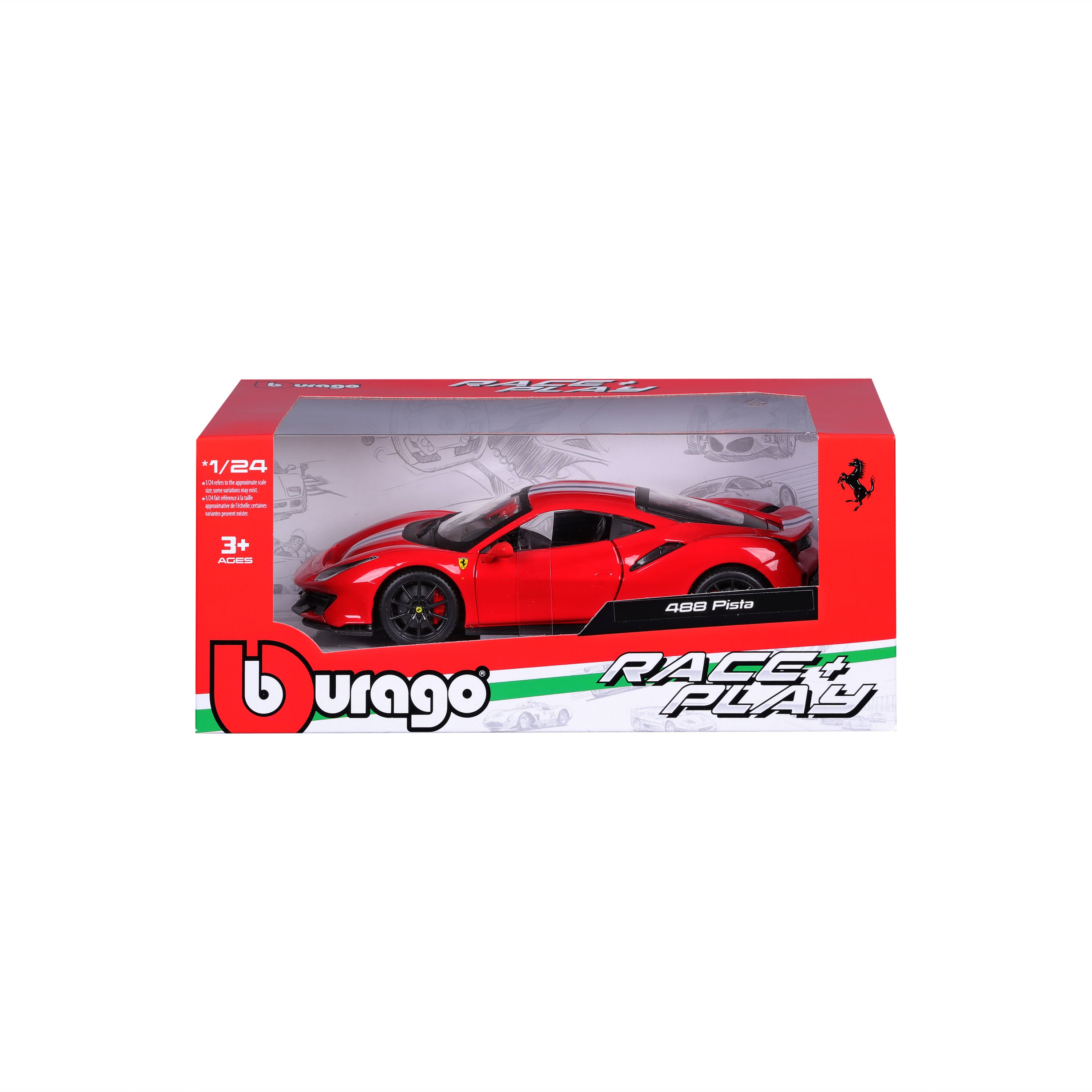 bburago-street-cars-ferrari-488-pista-modellauto-1-24-rot image 2