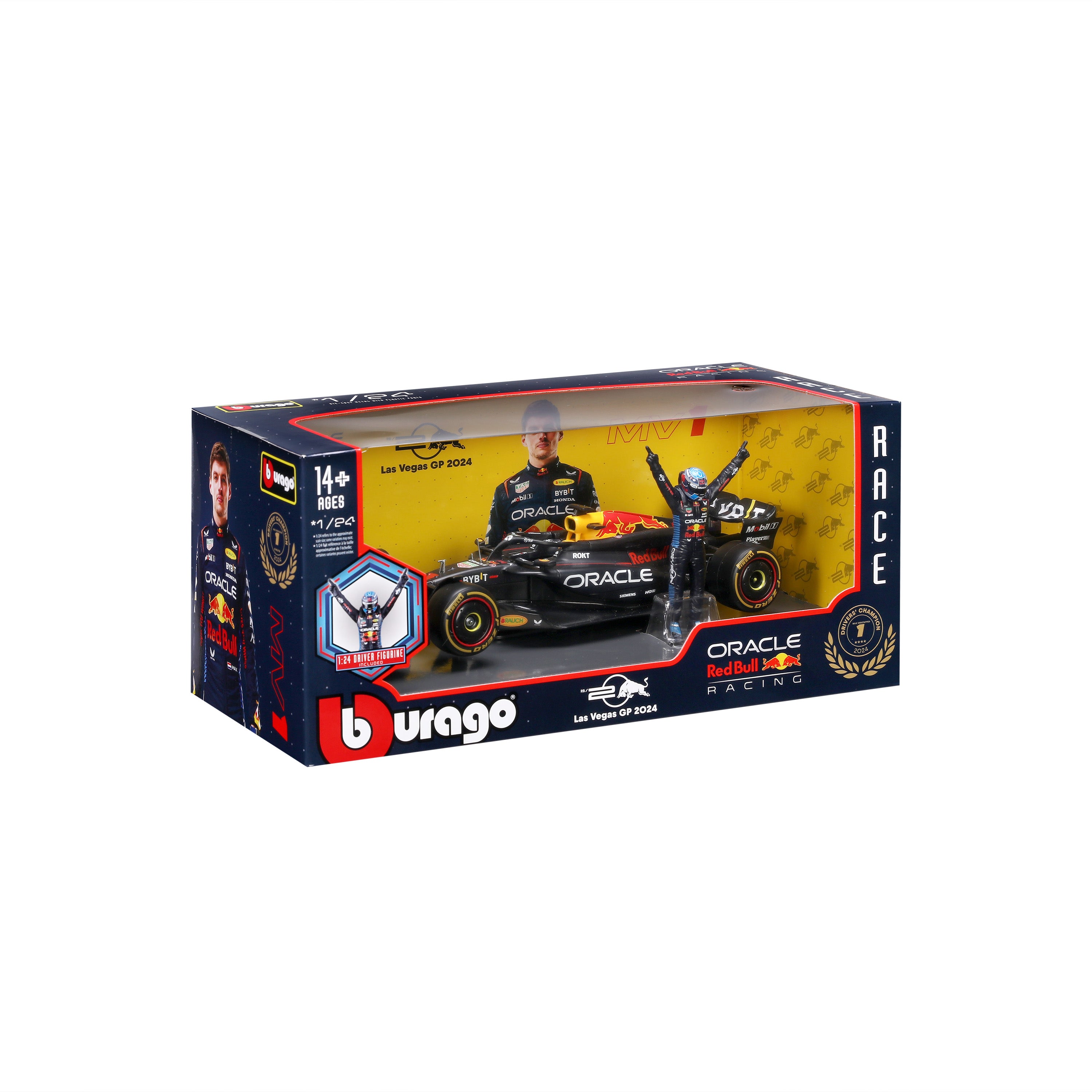 bburago-formula-1-red-bull-rb20-verstappen-modellauto-1-24-mit-fahrer image 2