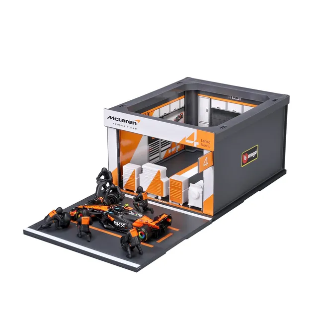 bburago-formula-1-mclaren-mcl39-modellauto-1-43-pit-stop-norris image 1