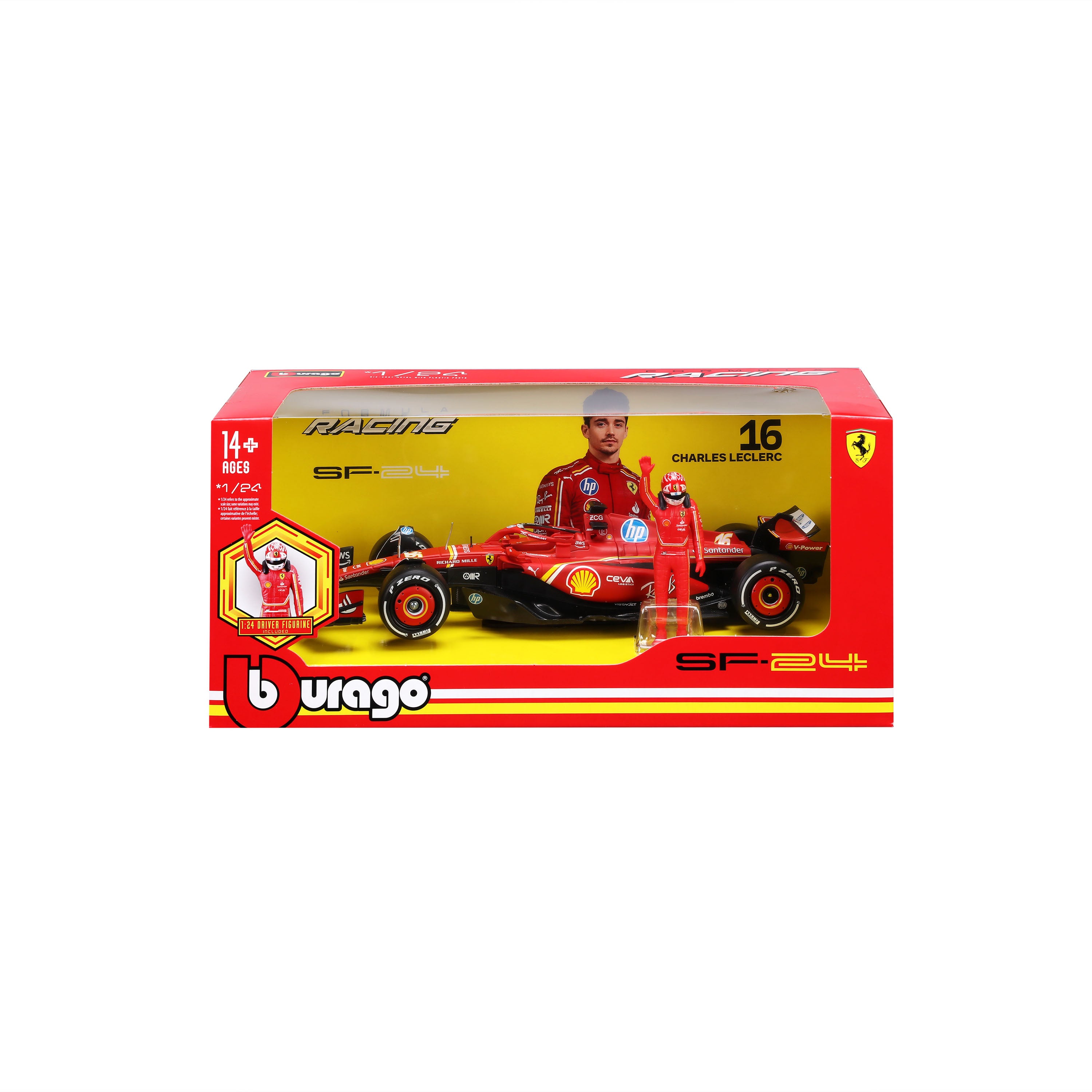 bburago-formula-1-ferrari-sf-24-16-modellauto-1-24-leclerc image 7