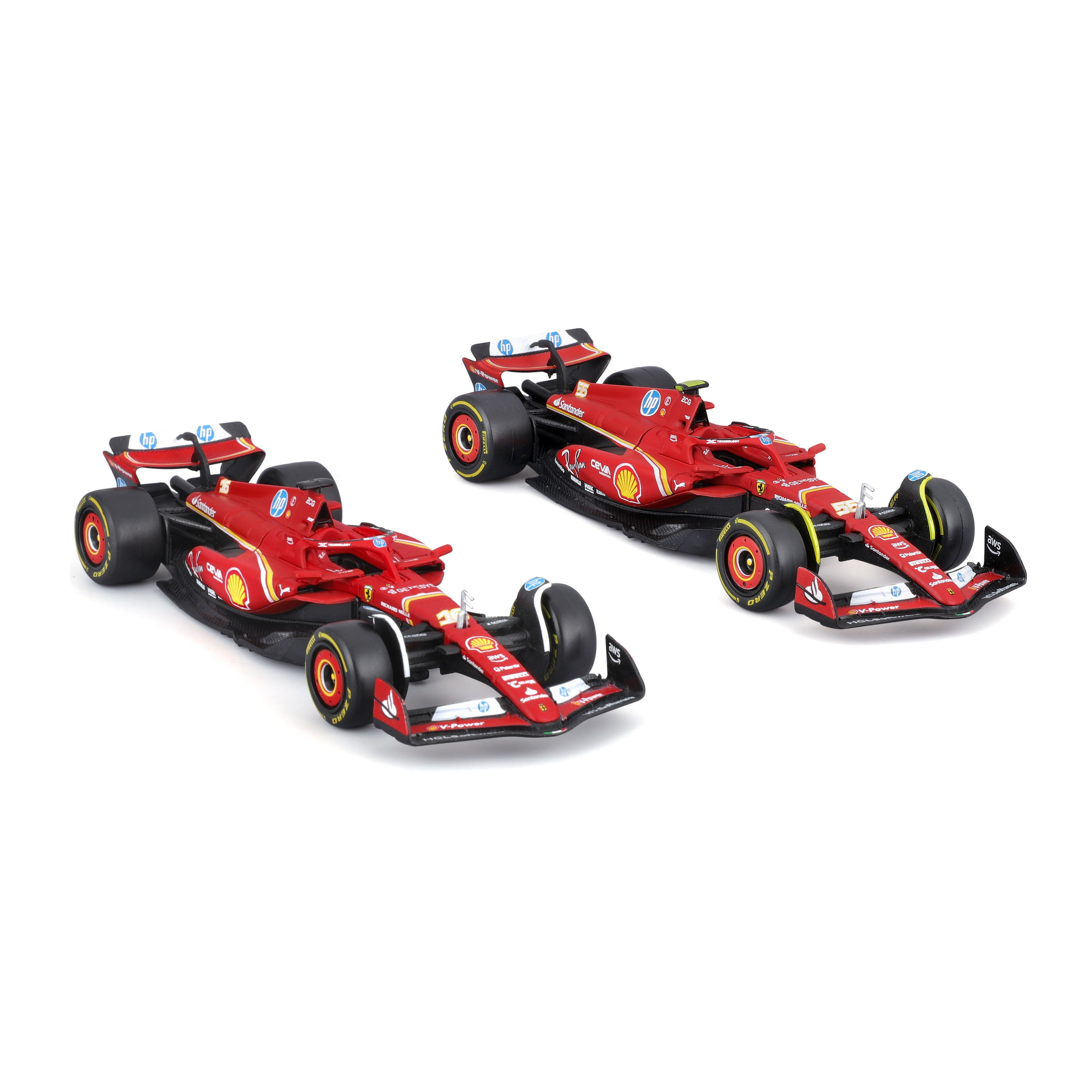 bburago-formula-1-ferrari-sf-24-leclerc-sainz-set-1-43-imola-2er image 2