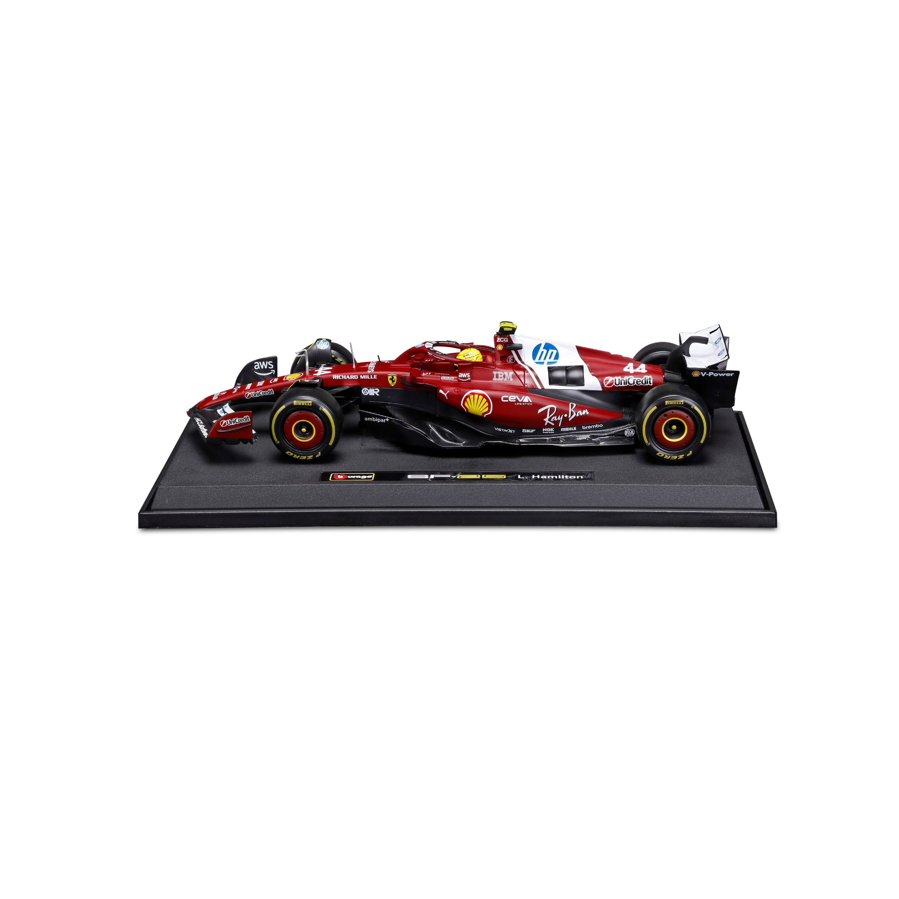 bburago-formula-1-ferrari-sf-25-hamilton-44-modellauto-1-18-rot image 3