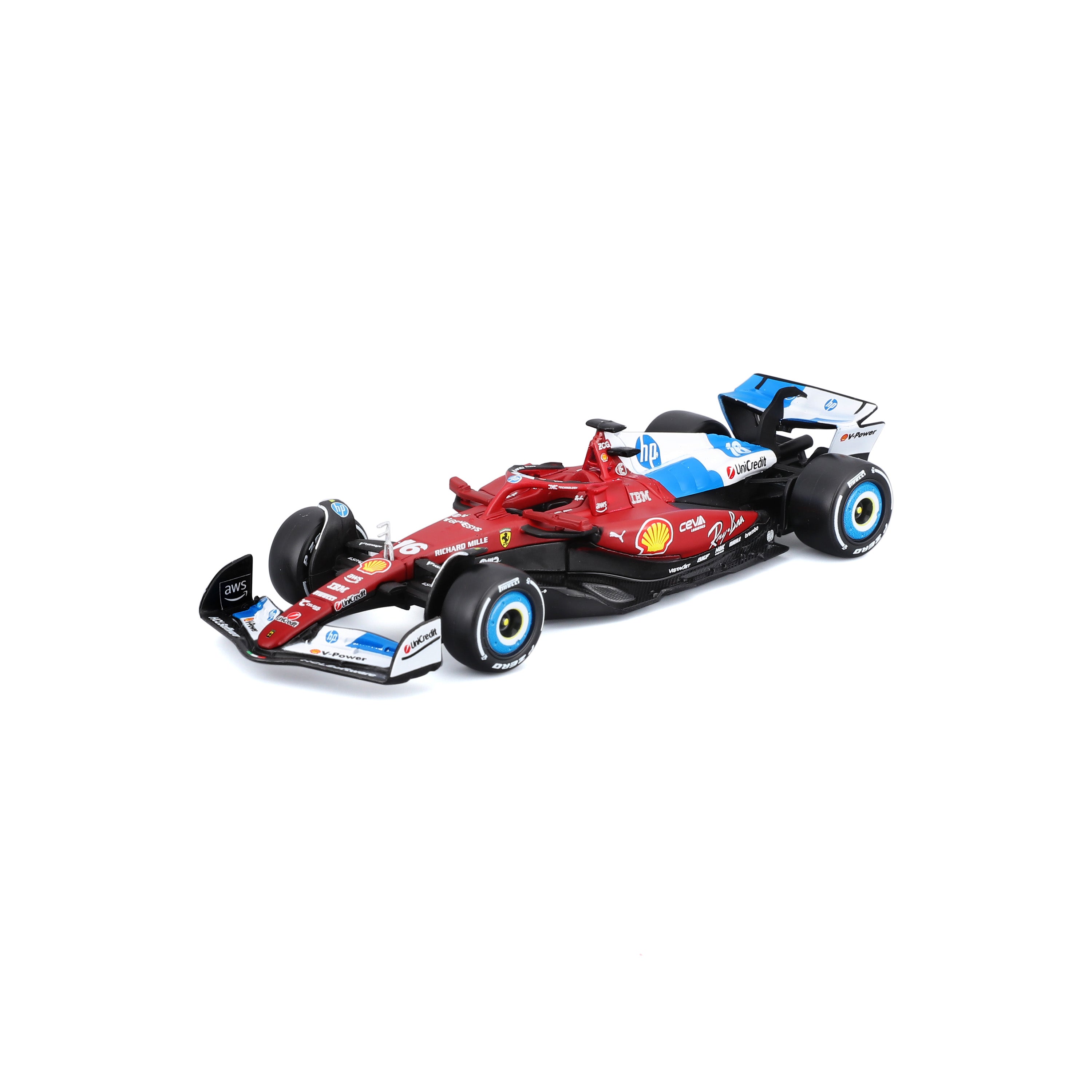 bburago-formula-1-ferrari-sf-25-leclerc-1-43-modellauto-miami-livery image 1
