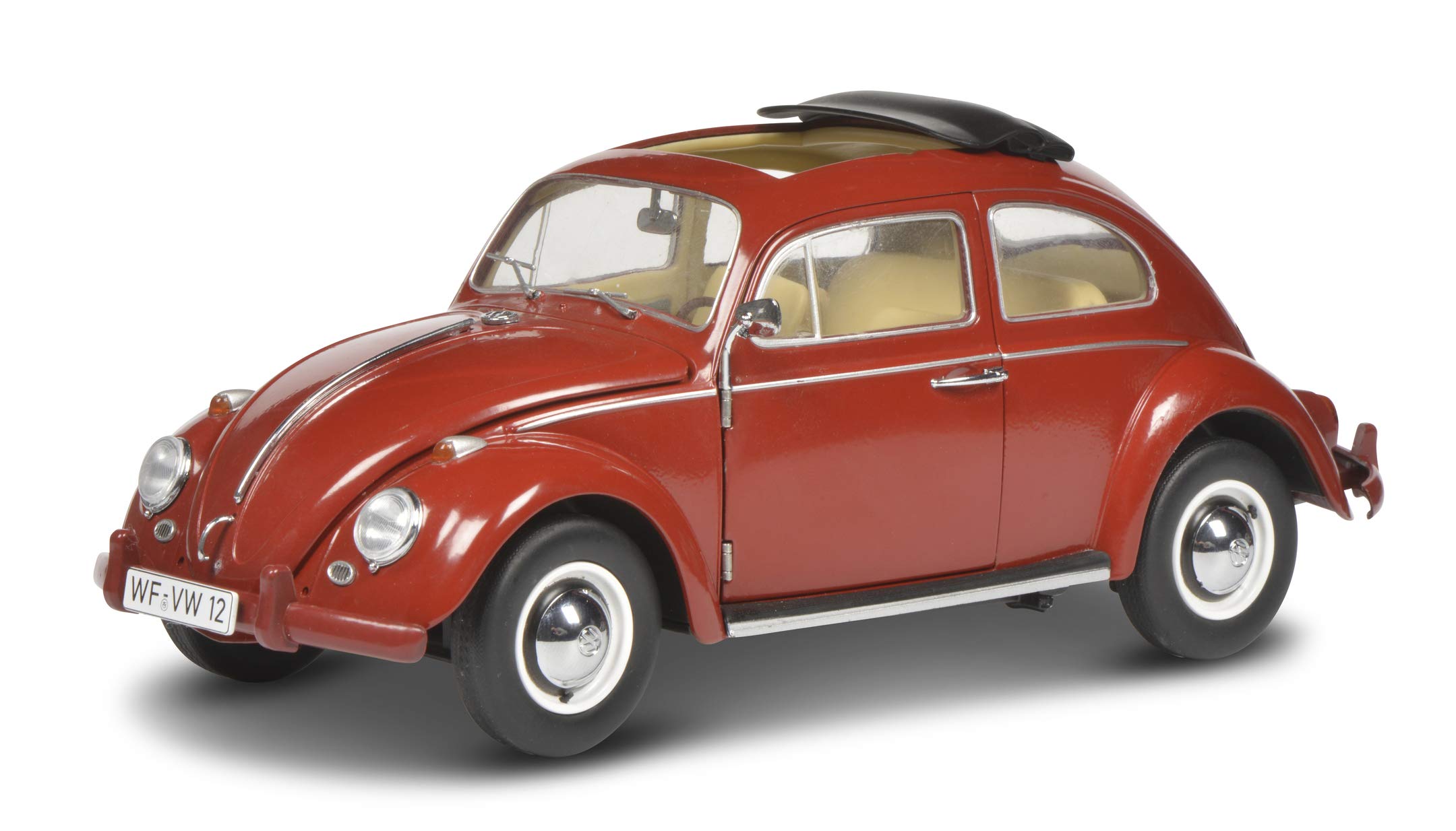 schuco-edition-vw-k-fer-faltdach-1963-modellauto-1-18-rot image 1
