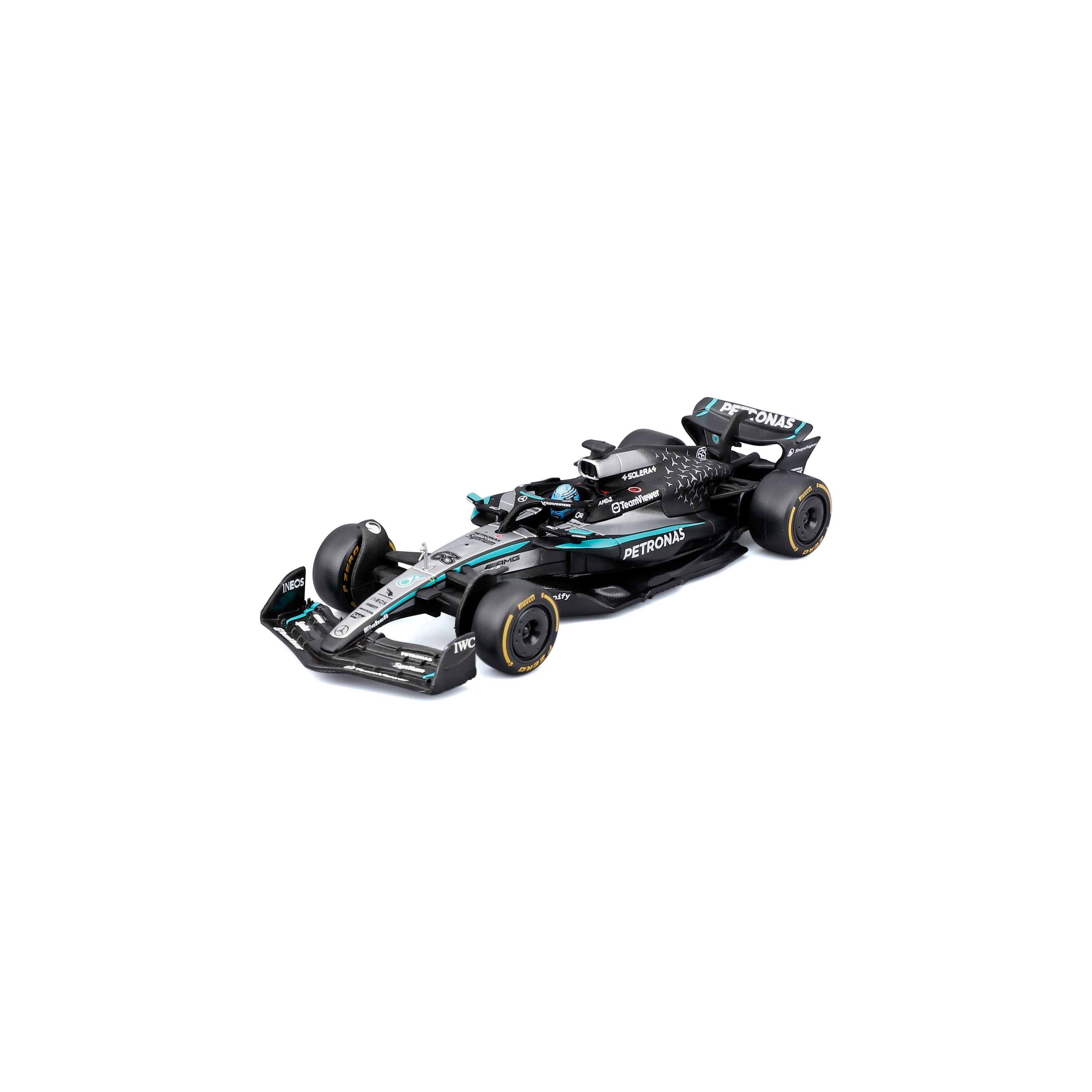 bburago-formula-1-mercedes-w16-russell-63-modellauto-1-43 image 3