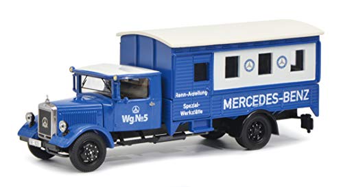 schuco-mercedes-lo-2750-rennabteilung-1-43-blau-wei image 3