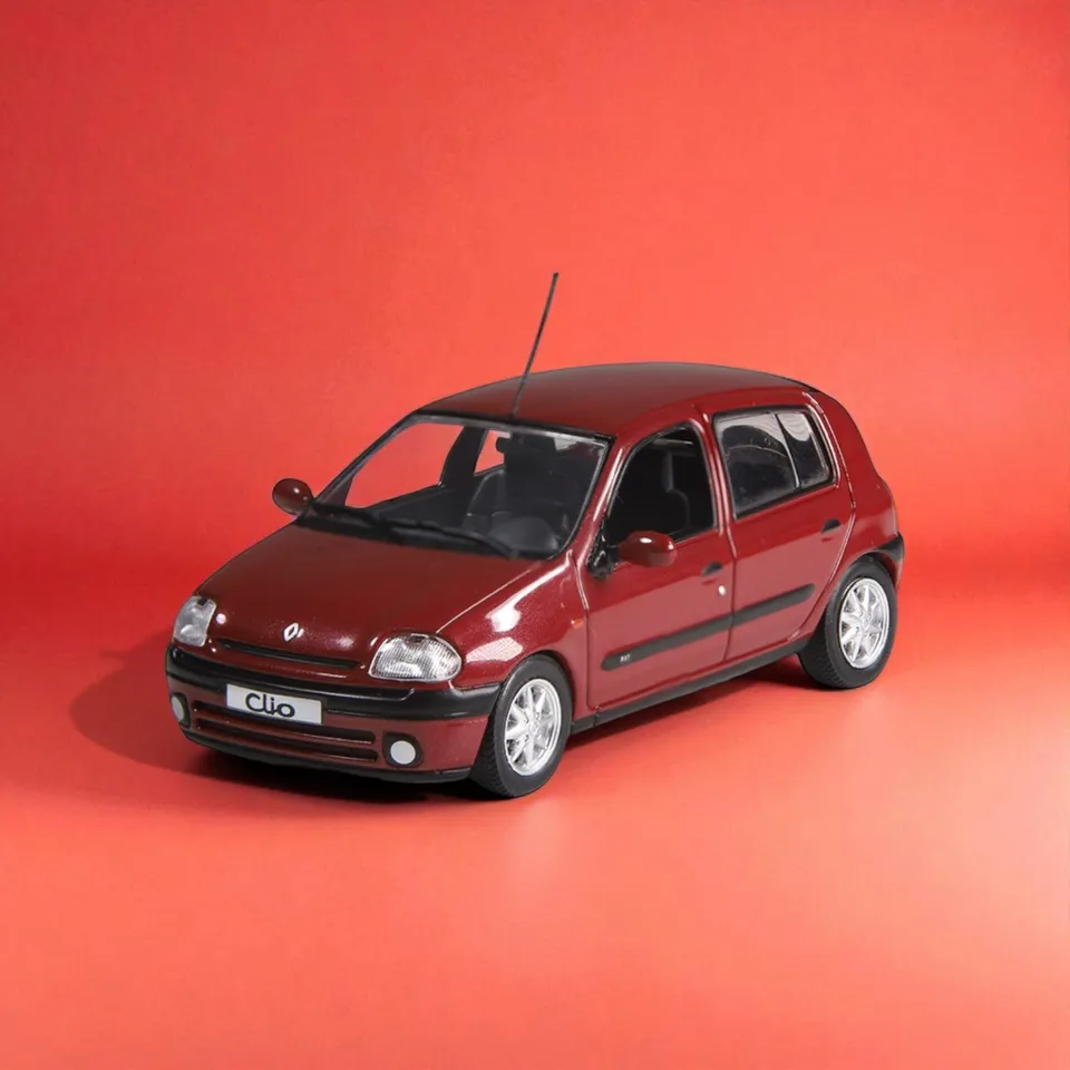 nzg-renault-clio-ii-phase-1-modellauto-rot-metallic-limitiert image 1