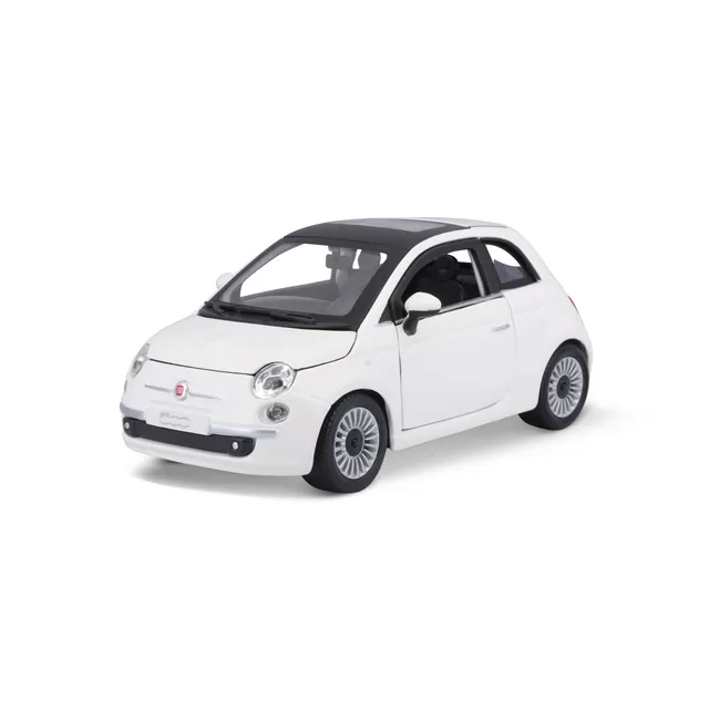 bburago-street-cars-fiat-500-2007-modellauto-1-24-wei image 1