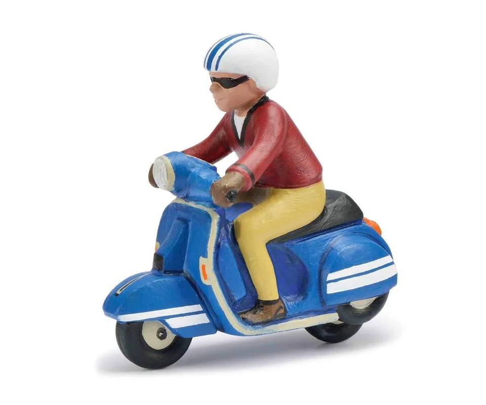 schuco-classic-scooter-charly-roller-blau-blech-limitiert-1500 image 1