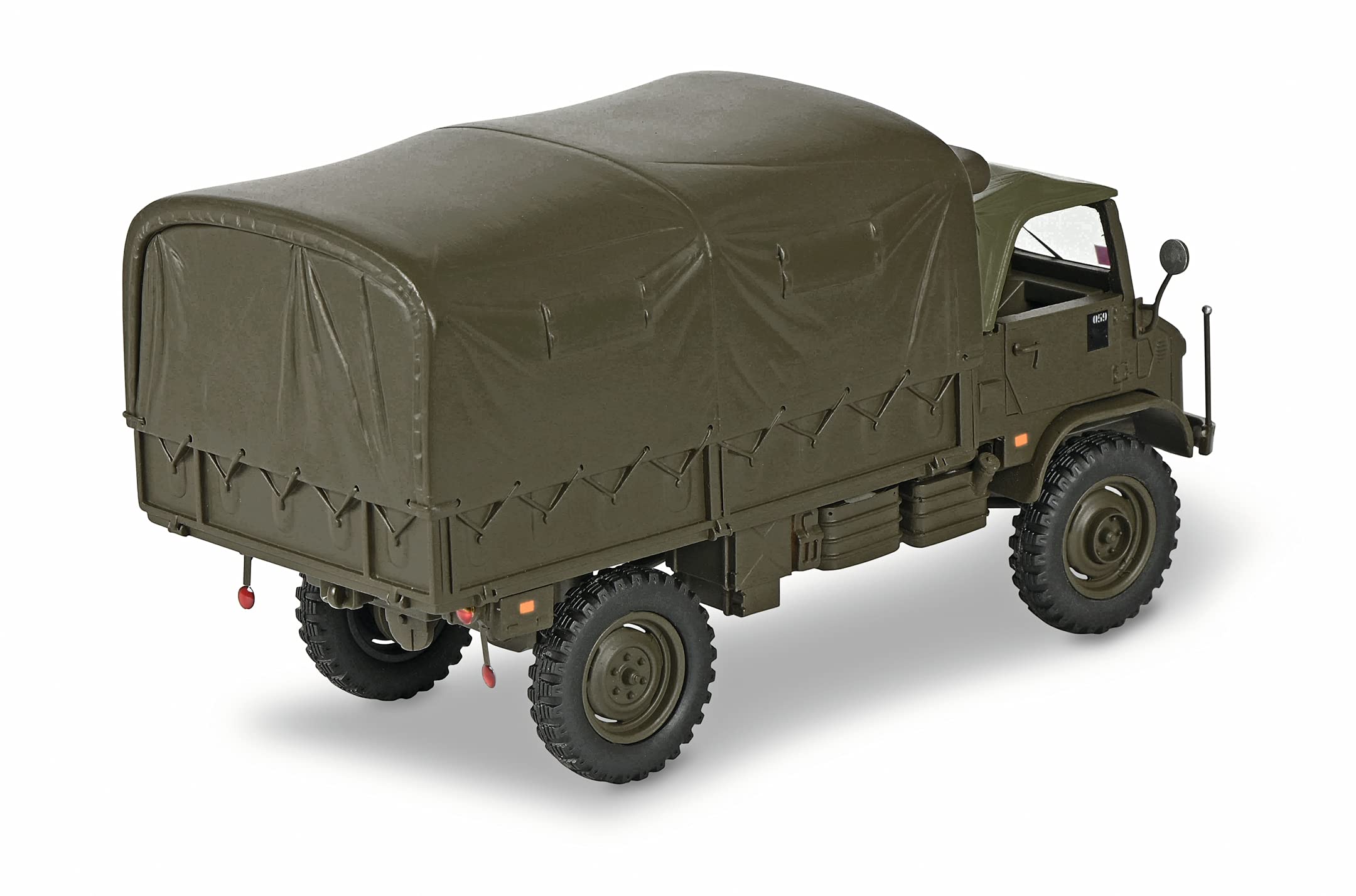 schuco-pro-r35-unimog-404-s-pritsche-plane-modellauto-1-35-oliv image 2