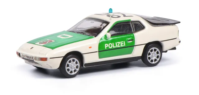 schuco-edition-porsche-924-polizei-modellauto-wei-gr-n-1-87 image 1