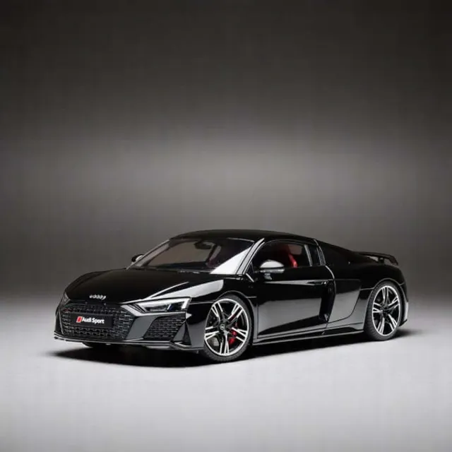 nzg-audi-r8-coup-modellauto-1-18-blau-metallic-sportwagen image 1