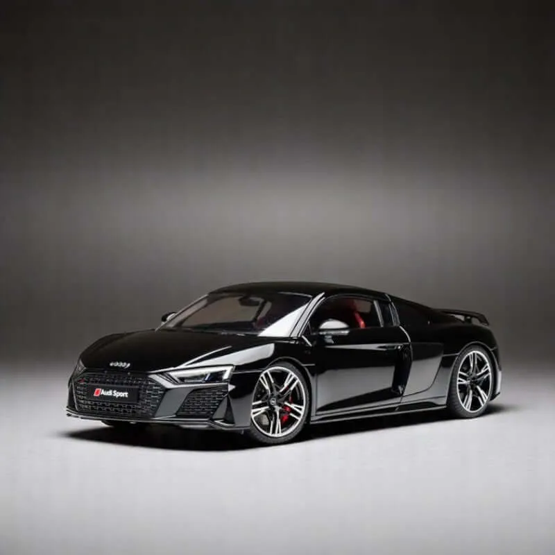 nzg-audi-r8-coup-modellauto-1-18-blau-metallic-sportwagen image 1