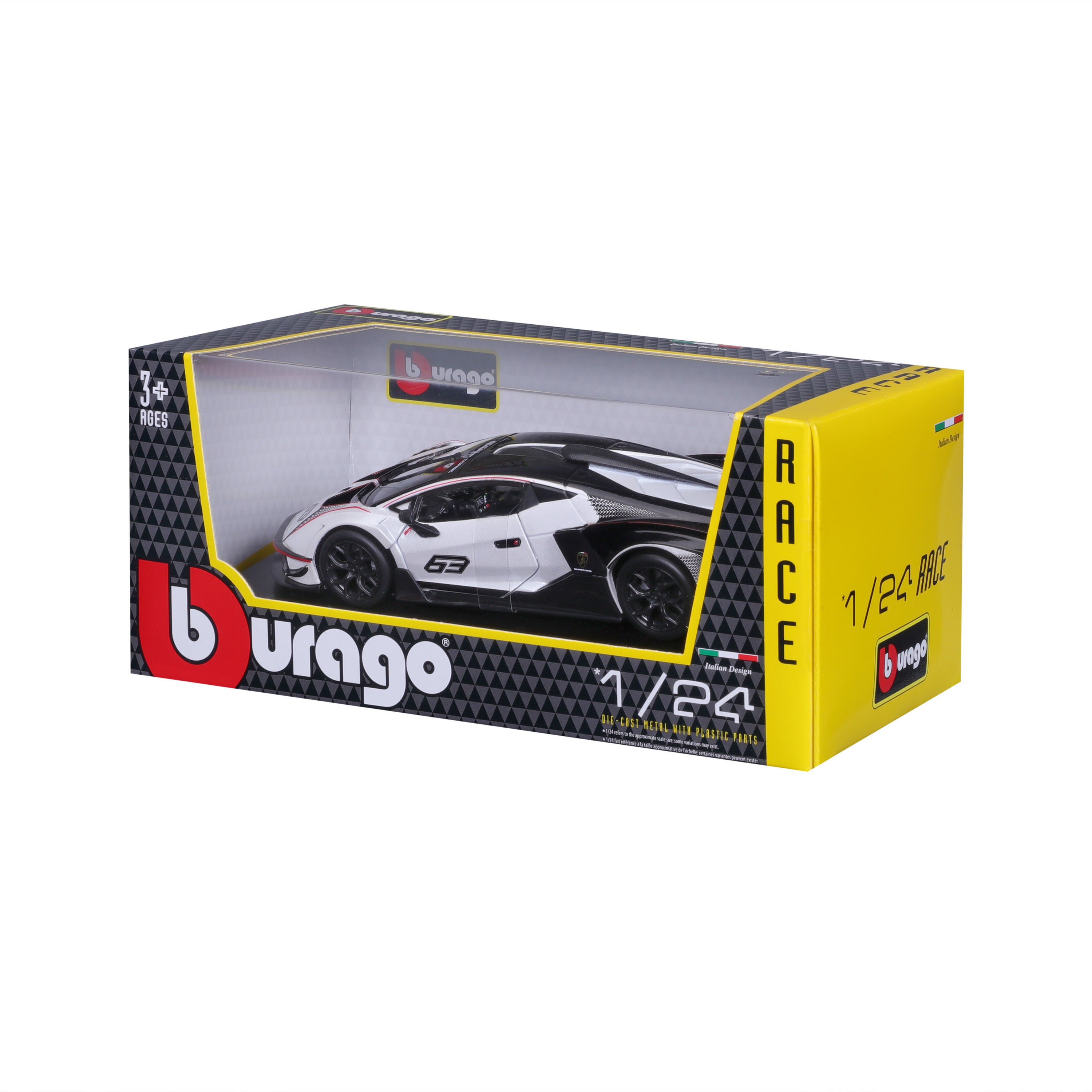 bburago-racing-lamborghini-essenza-scv12-modellauto-1-24-wei-schwarz image 8