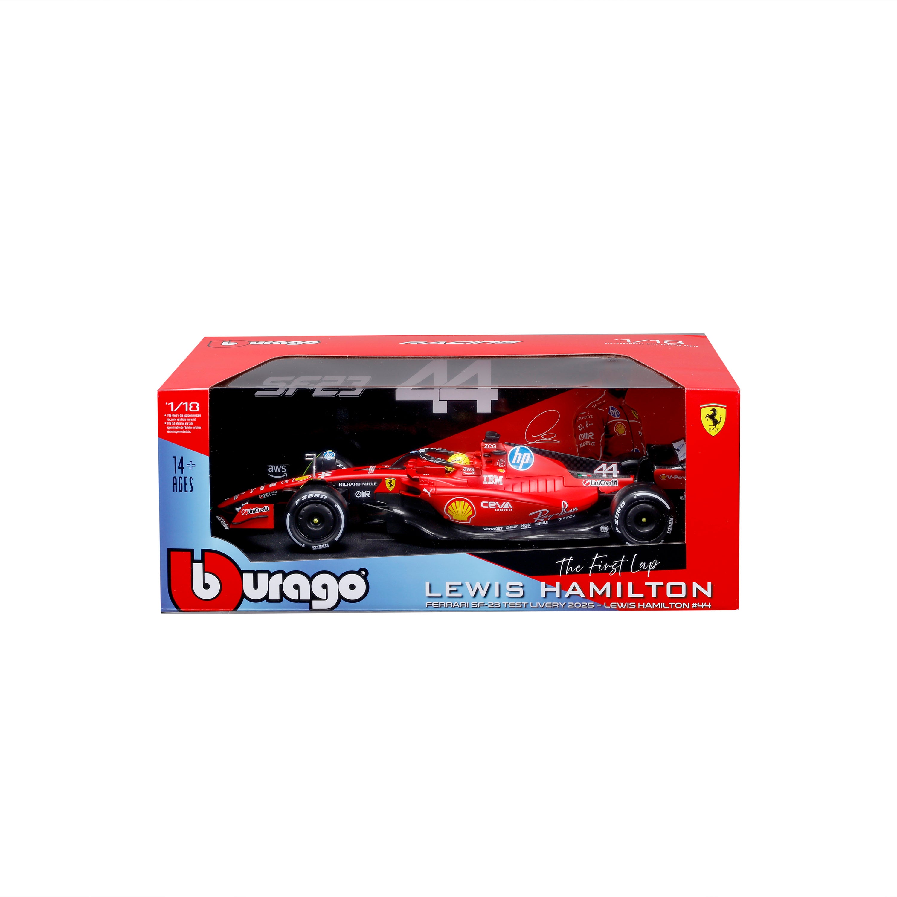 bburago-formula-1-ferrari-sf-23-hamilton-modellauto-1-18 image 2