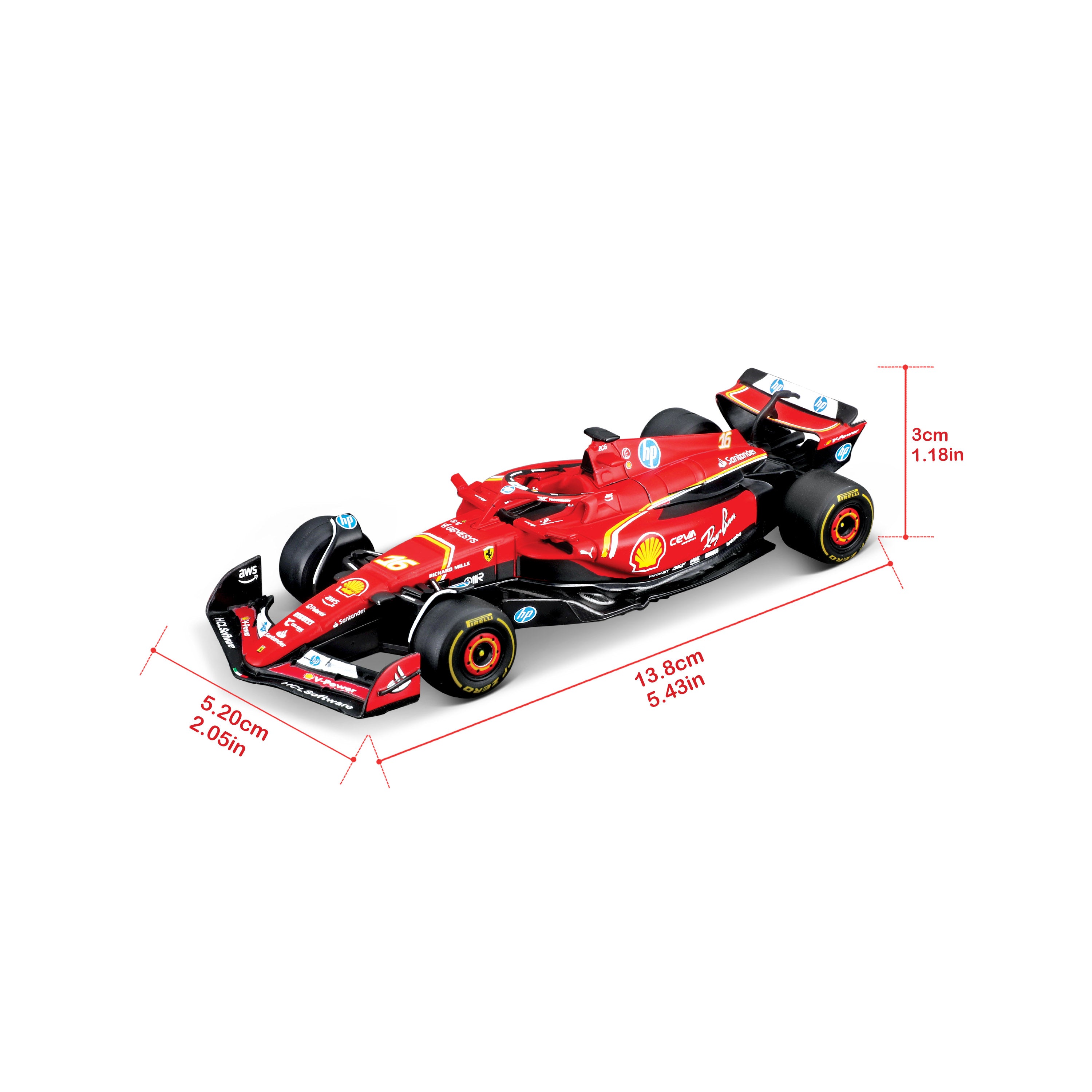 bburago-formula-1-ferrari-sf-24-rc-auto-1-41-mit-strecke-rot image 5