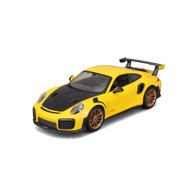 bburago-street-cars-porsche-911-gt2-rs-modellauto-1-24-gelb image 1