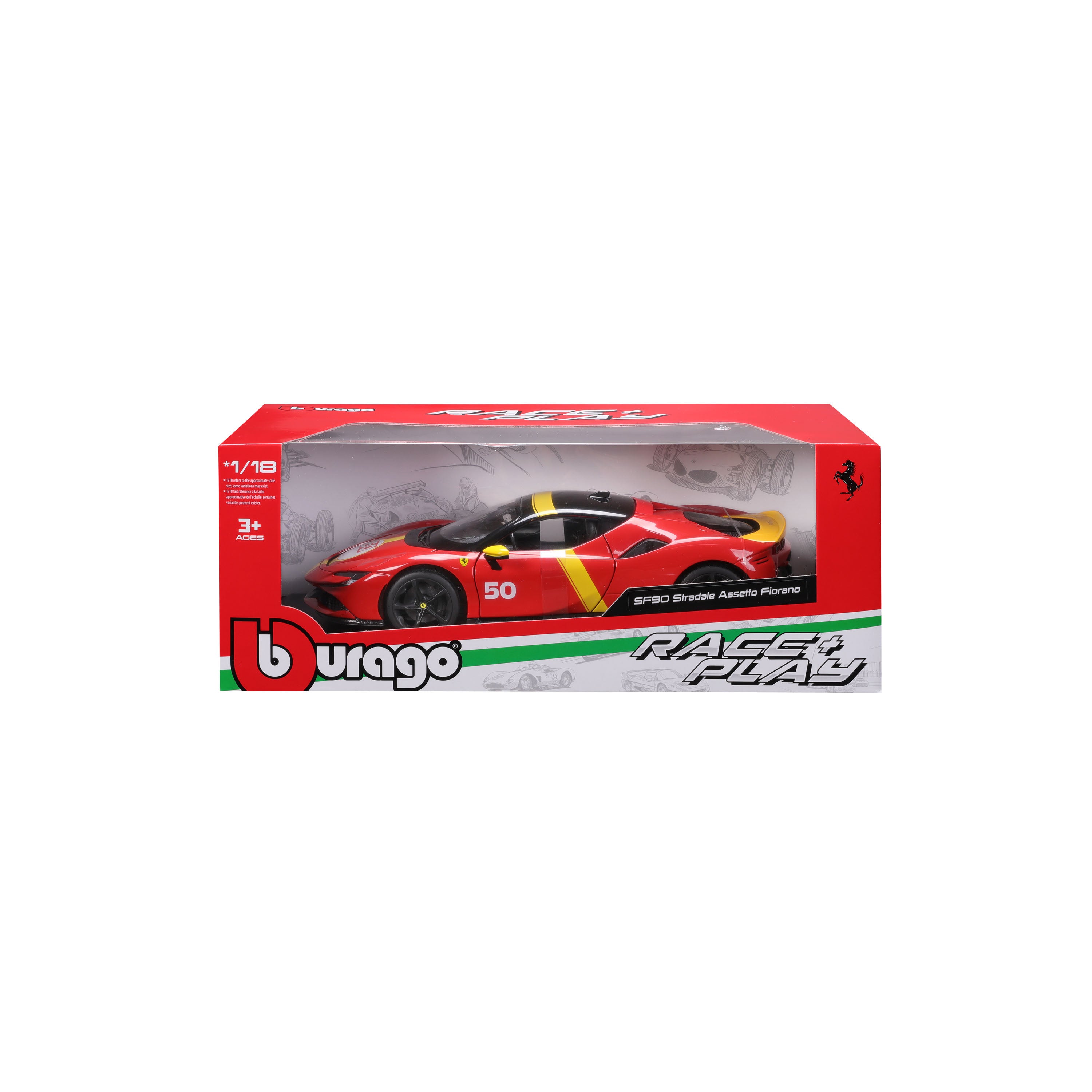 bburago-racing-ferrari-sf90-stradale-modellauto-1-18-le-mans image 2