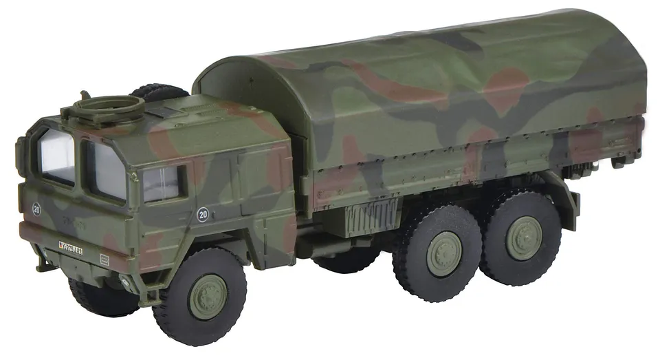 schuco-edition-man-7t-gl-bundeswehr-modellauto-1-87-flecktarn image 1