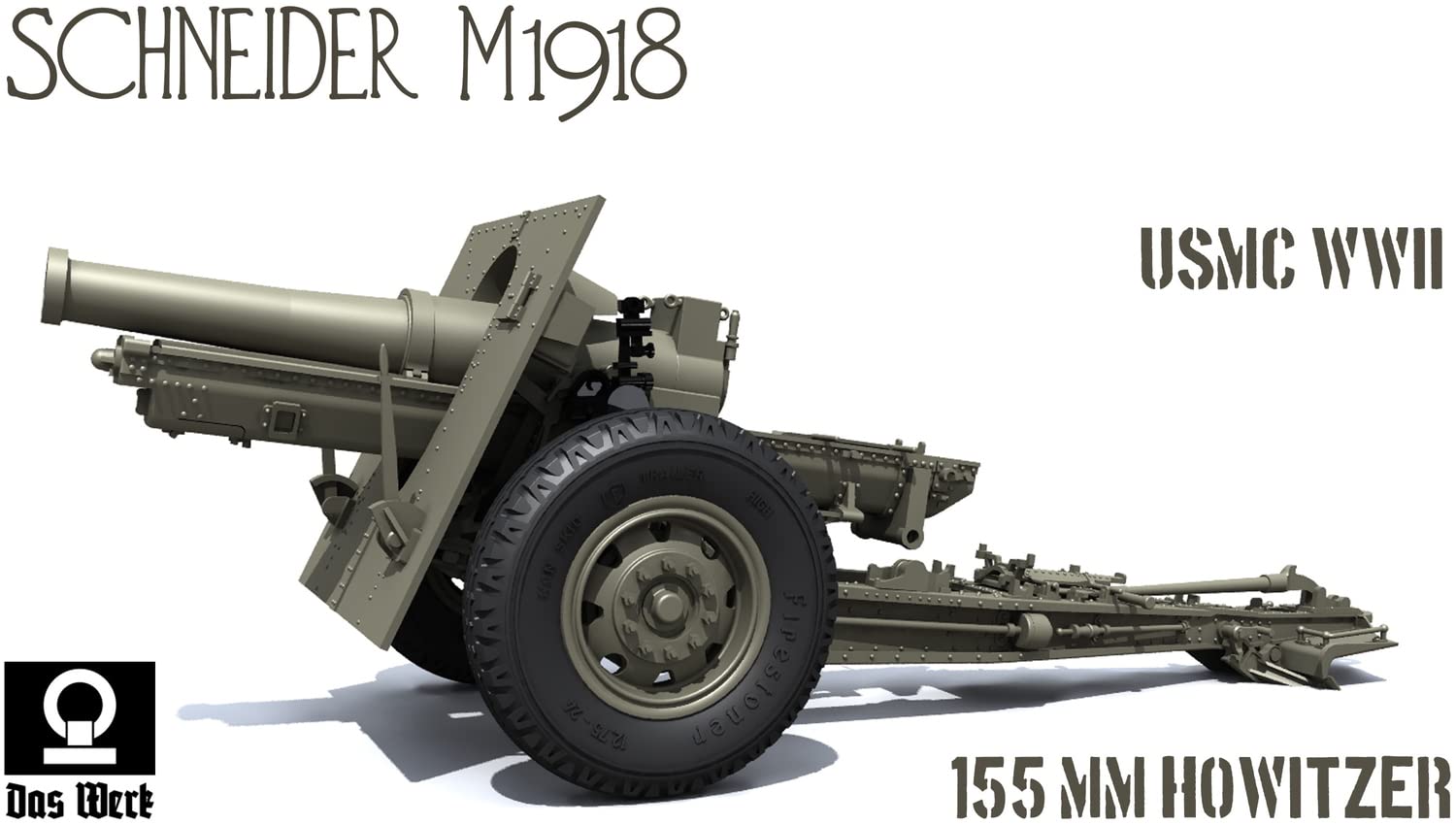 das-werk-dw35023-us-155mm-howitzer-m1918-1-35-modellbausatz image 8