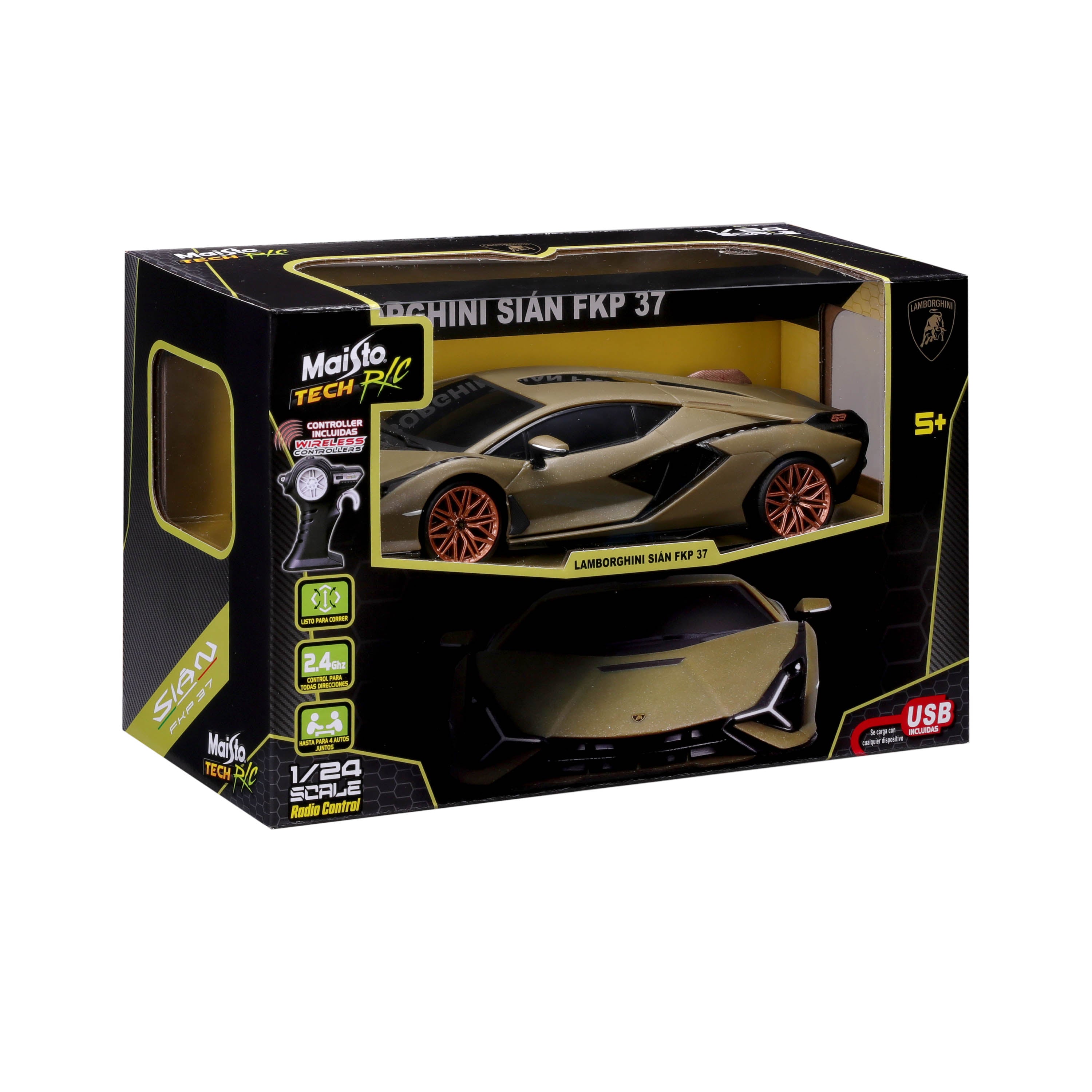 lamborghini-sian-fkp-37-rc-auto-1-24-gr-n-ferngesteuert image 1