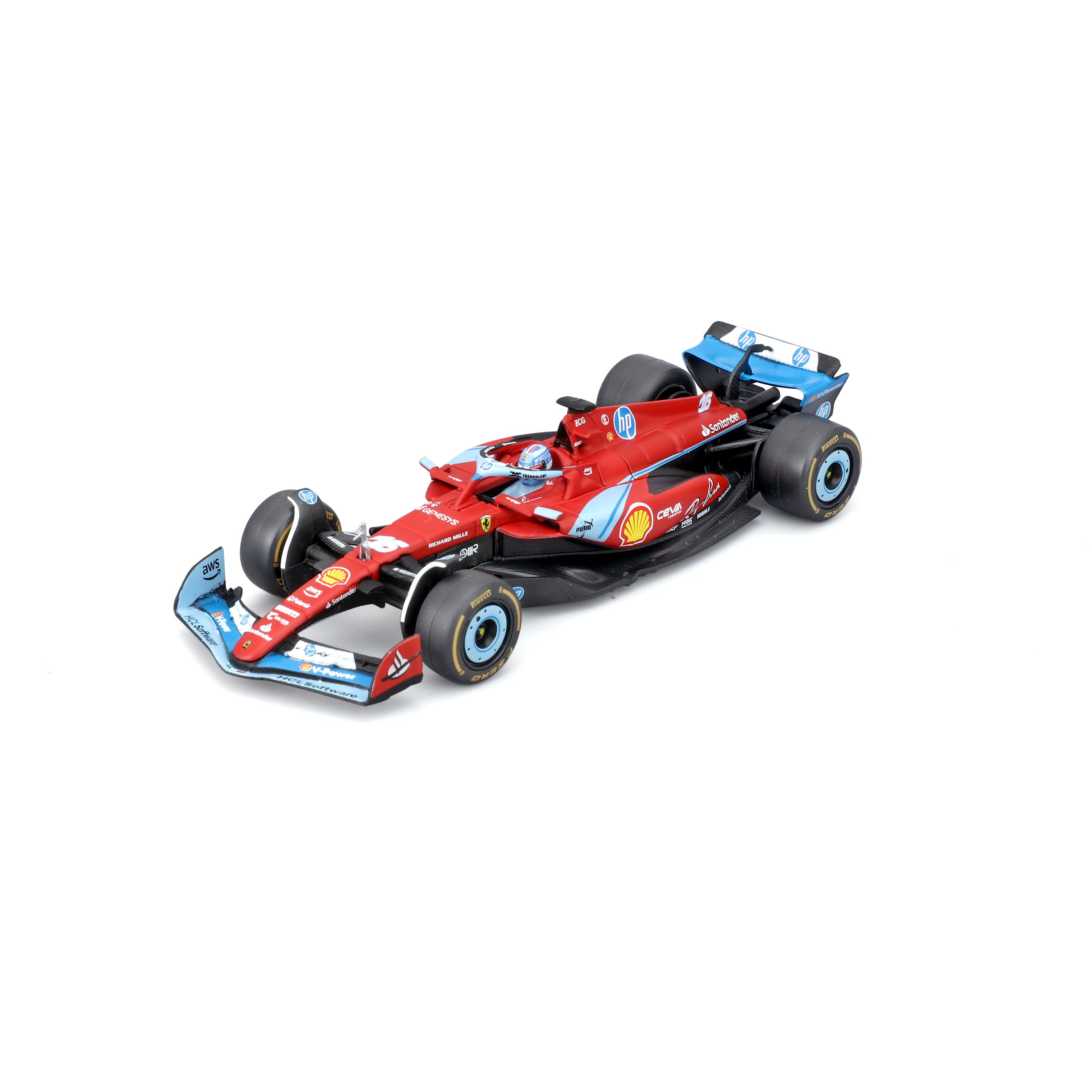 bburago-formula-1-ferrari-sf-24-leclerc-16-modellauto-1-43-miami image 1