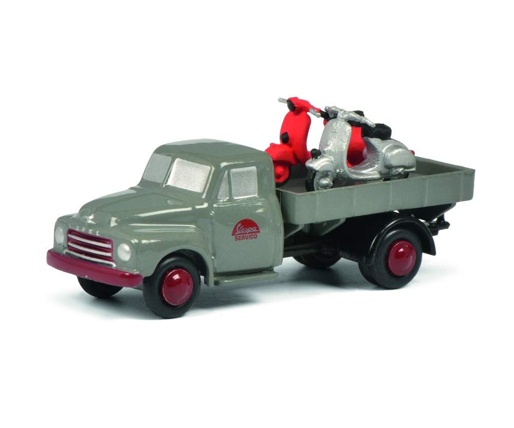 schuco-piccolo-opel-blitz-vespa-servico-modellauto-grau-limitiert image 2