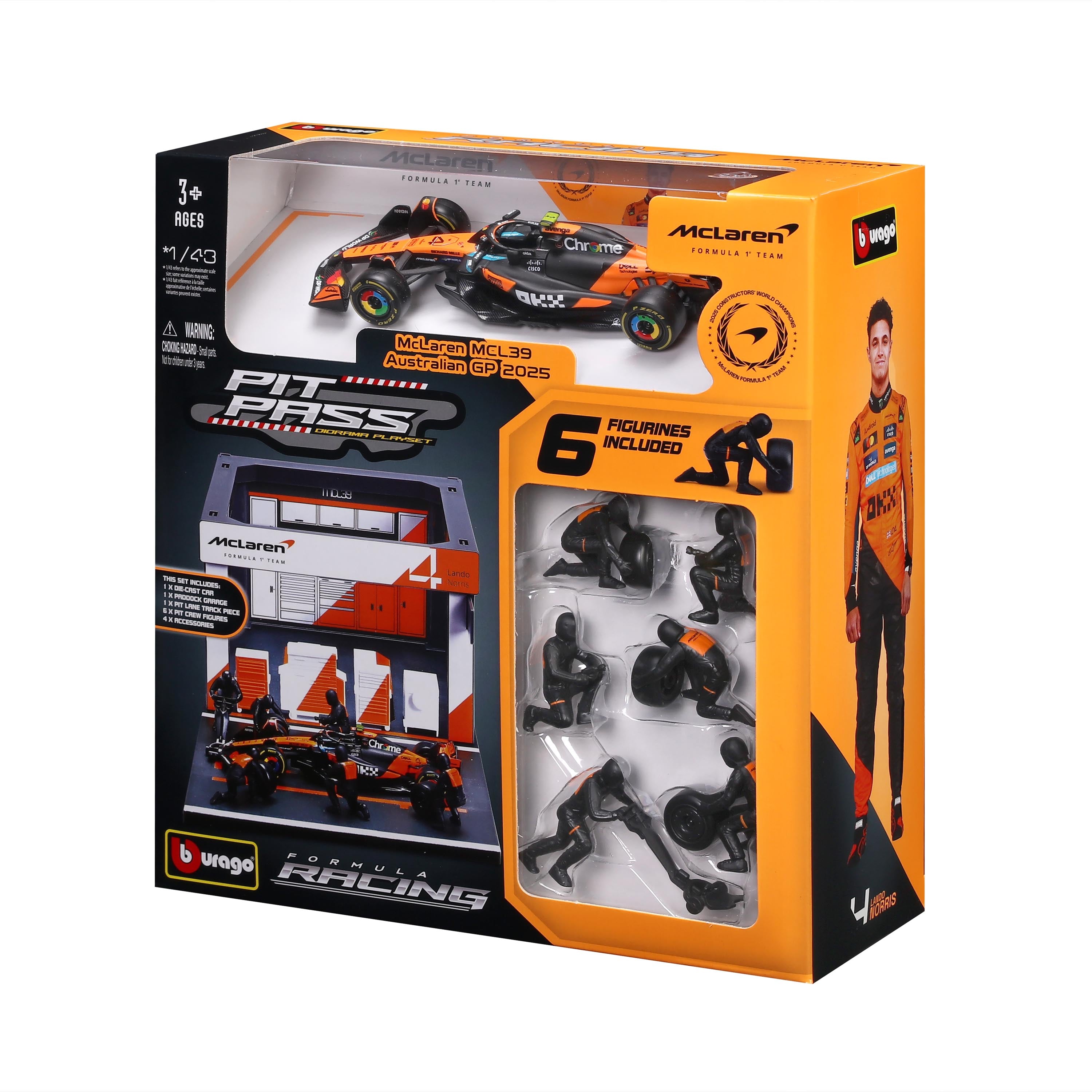 bburago-formula-1-mclaren-mcl39-modellauto-1-43-pit-stop-norris image 6