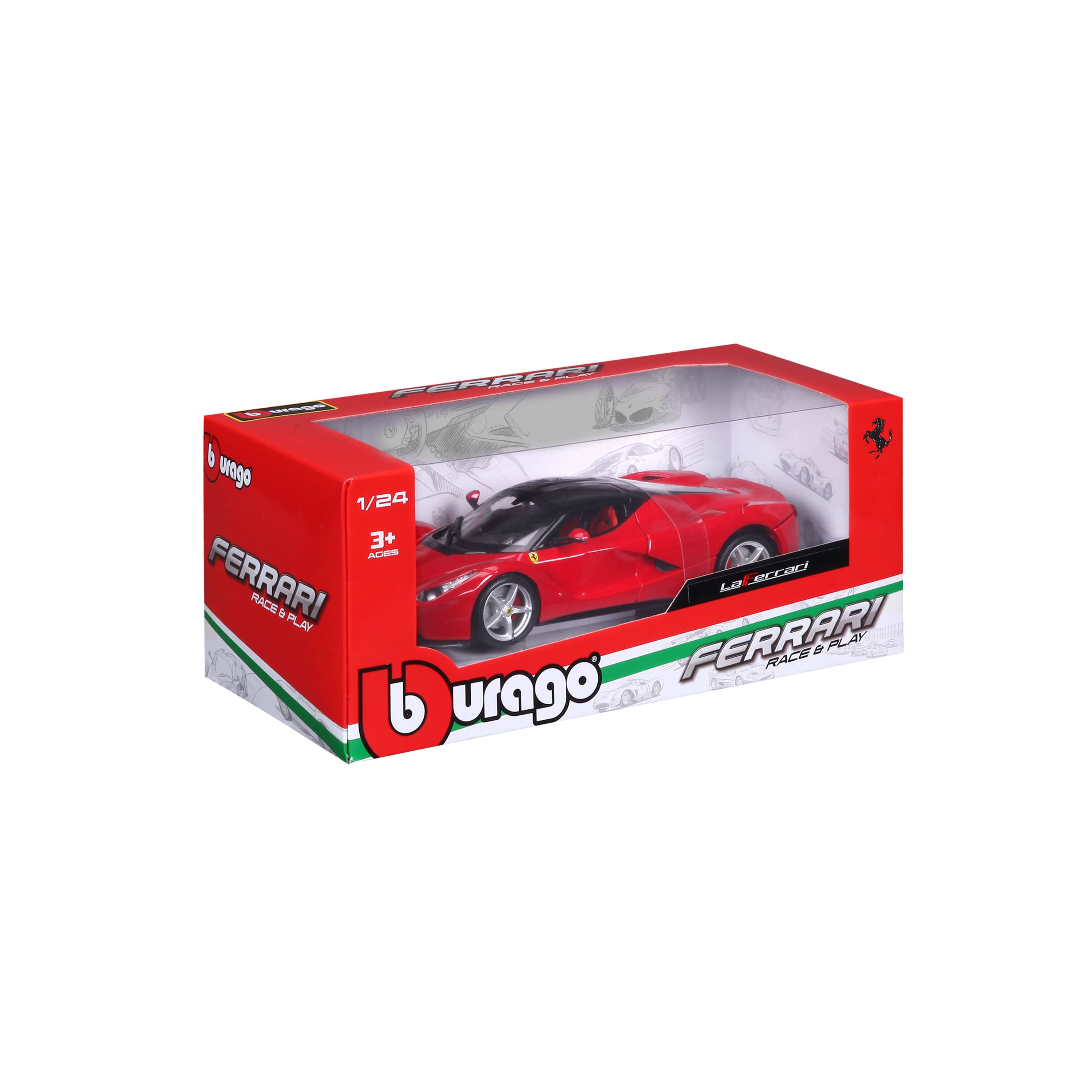 bburago-street-cars-ferrari-laferrari-modellauto-1-24-rot image 2