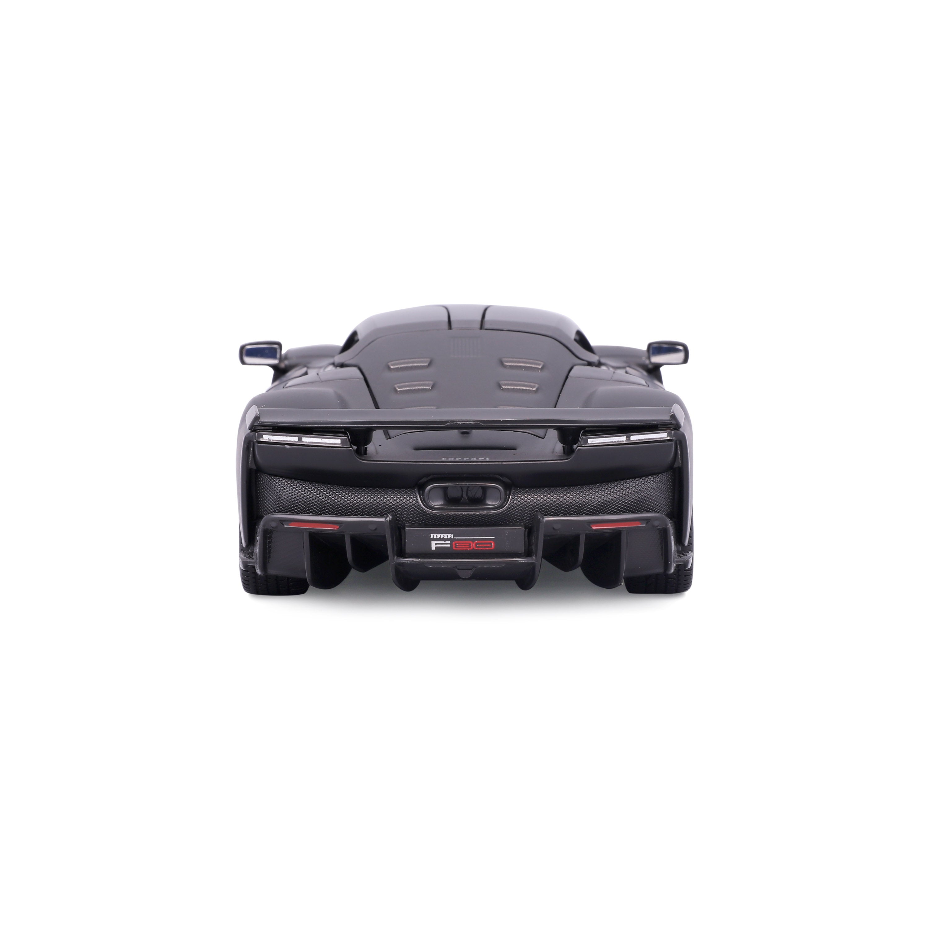 bburago-street-cars-ferrari-f80-modellauto-1-24-schwarz-matt-mit-vitrine image 4