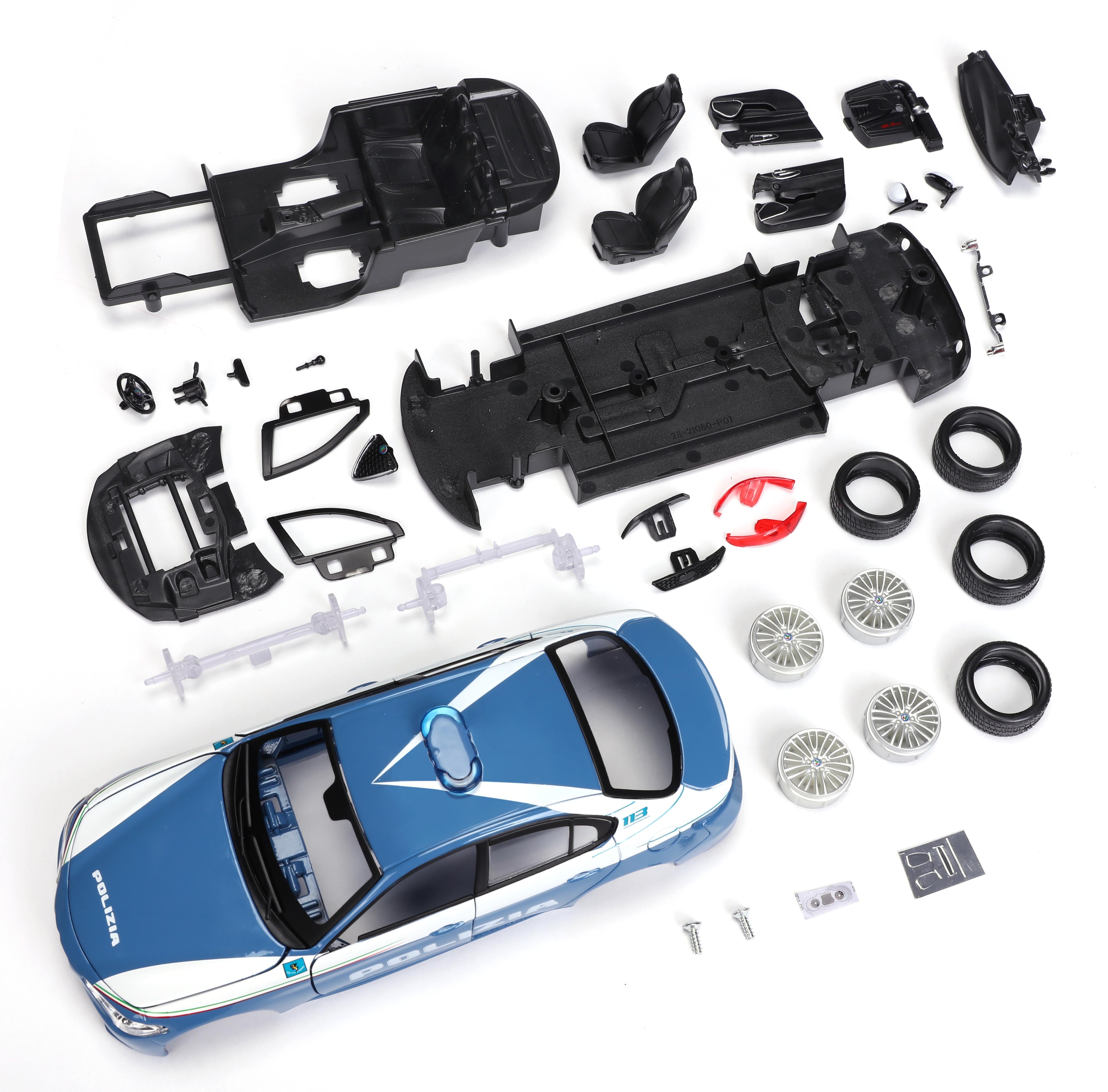bburago-model-kit-alfa-romeo-giulia-polizei-1-24-bausatz image 7