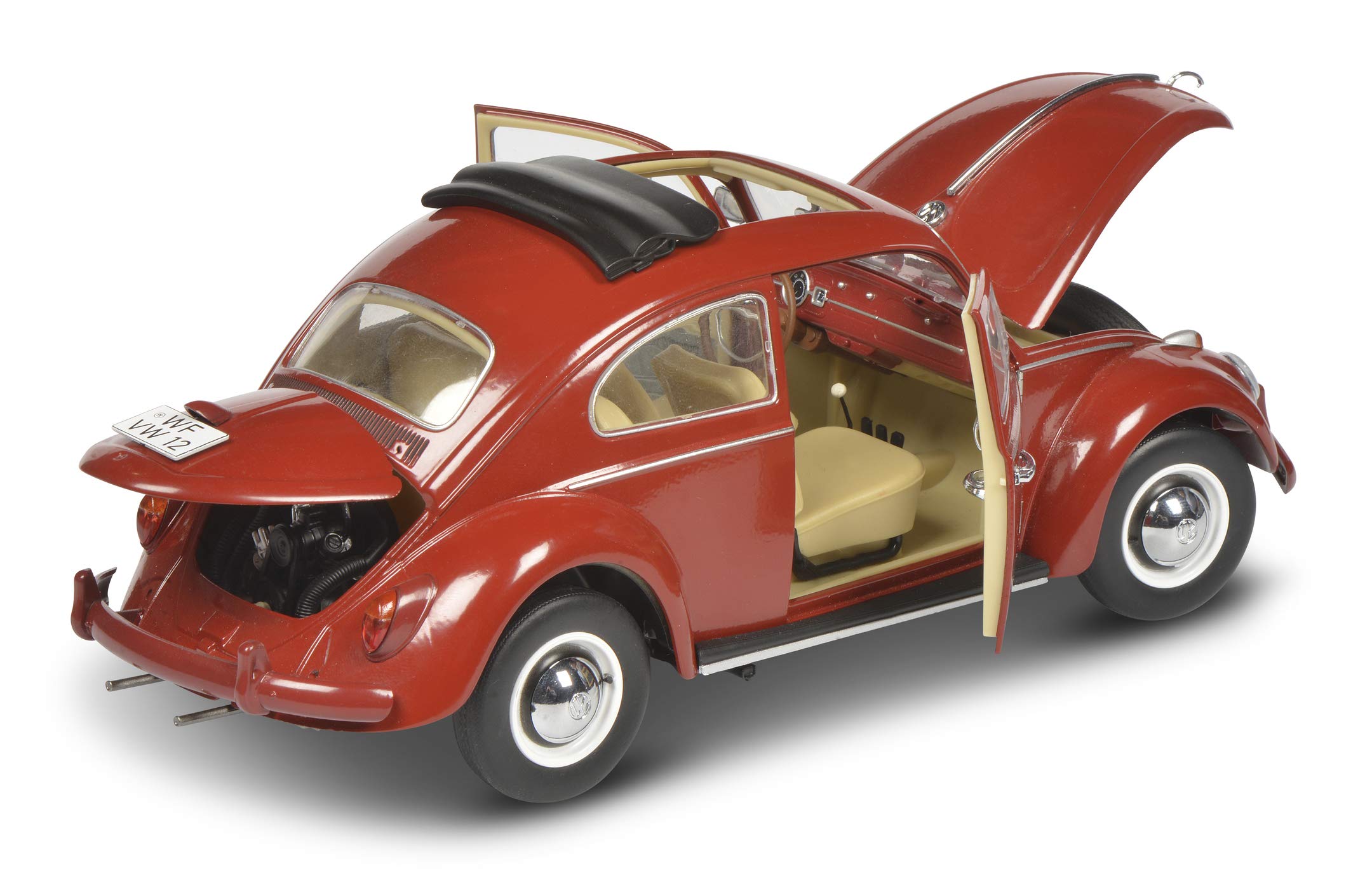 schuco-edition-vw-k-fer-faltdach-1963-modellauto-1-18-rot image 2