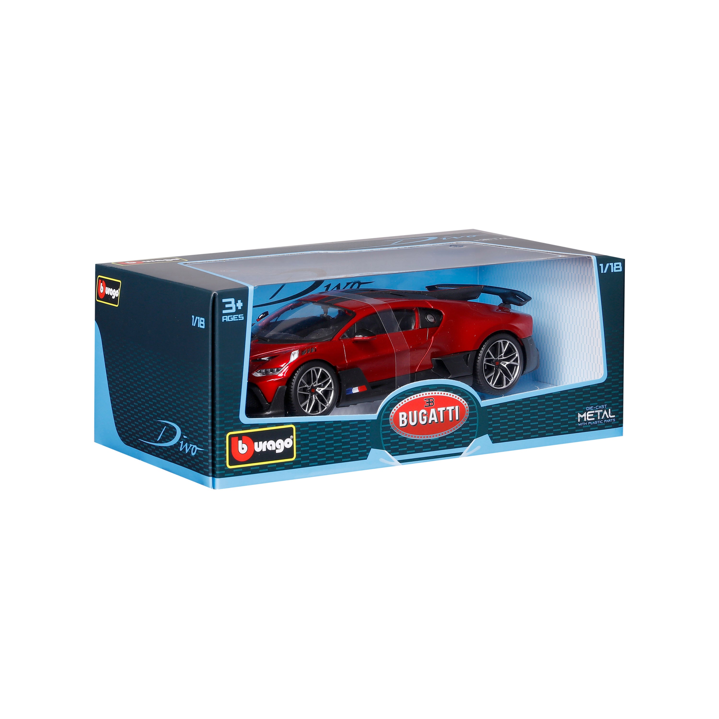 bburago-street-cars-bugatti-divo-modellauto-1-18-rot image 2