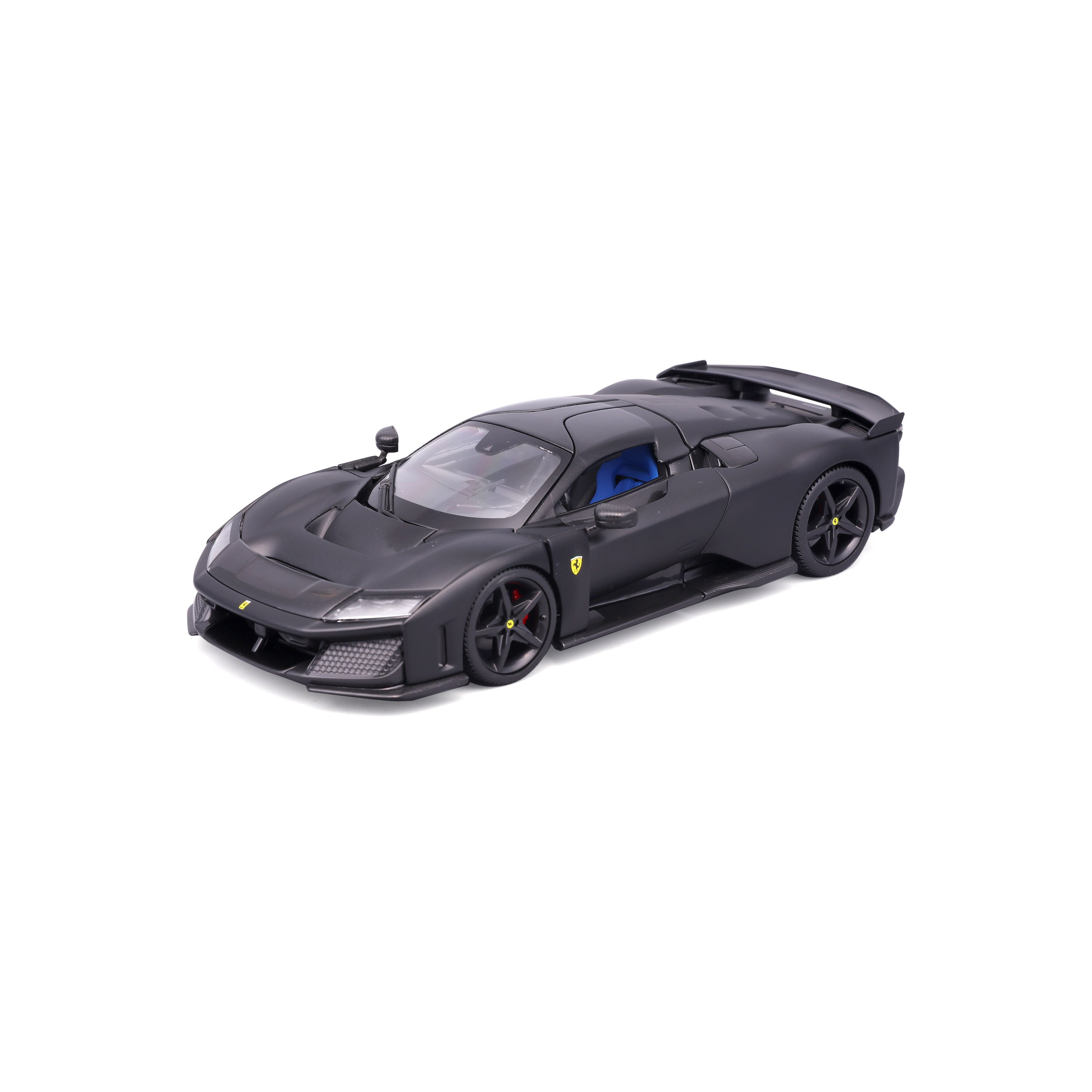 bburago-street-cars-ferrari-f80-modellauto-1-24-schwarz-matt-mit-vitrine image 5