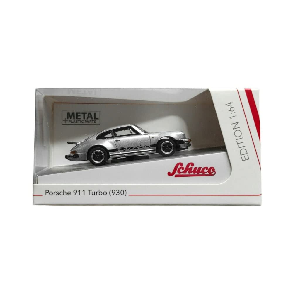 schuco-edition-porsche-911-3-0-turbo-modellauto-1-64-silber image 2