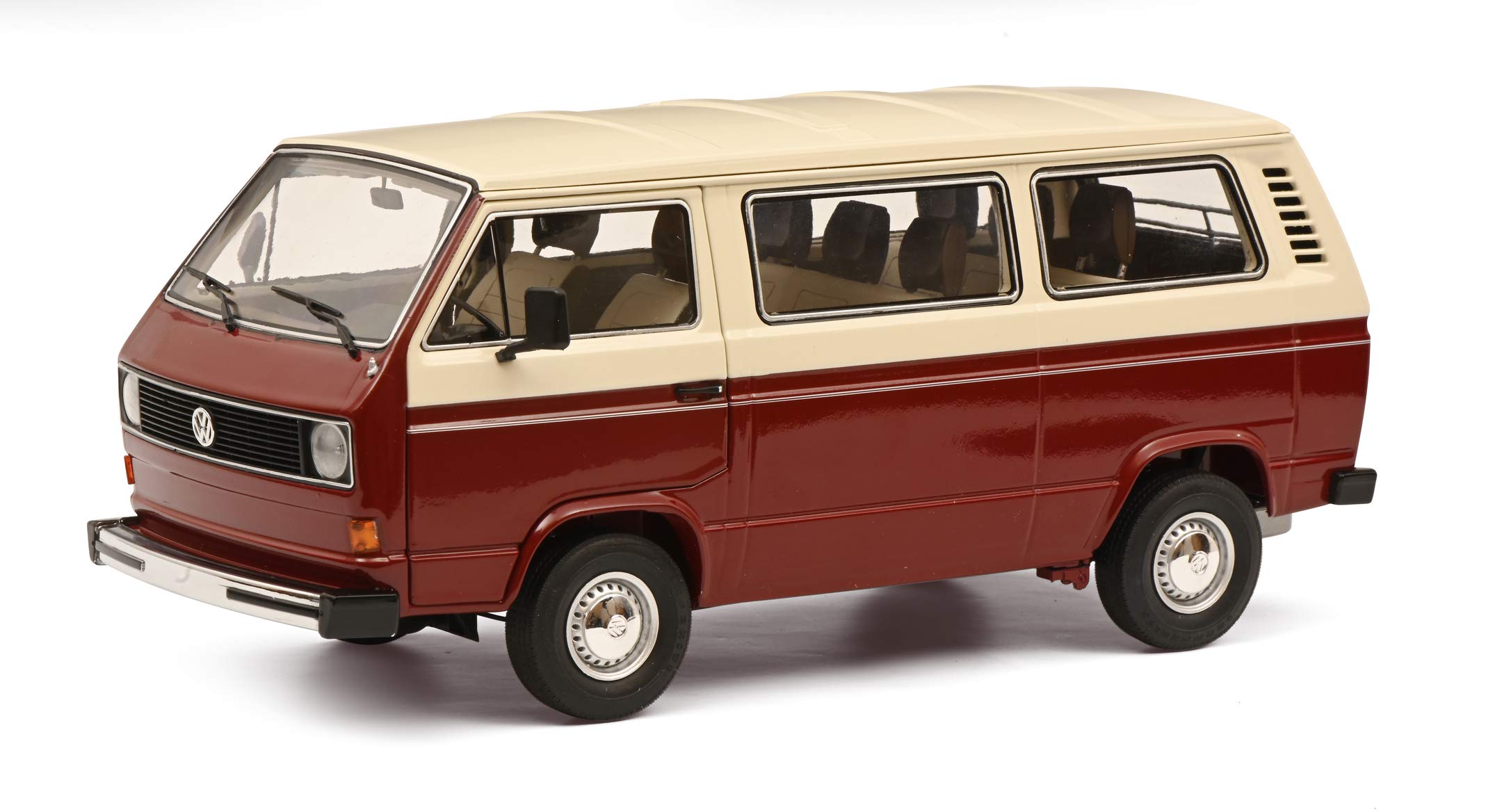 schuco-edition-vw-t3a-bus-modellauto-1-18-rot-wei image 1