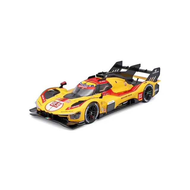 bburago-racing-ferrari-499p-modellauto-1-24-le-mans-nr-83-gelb image 1